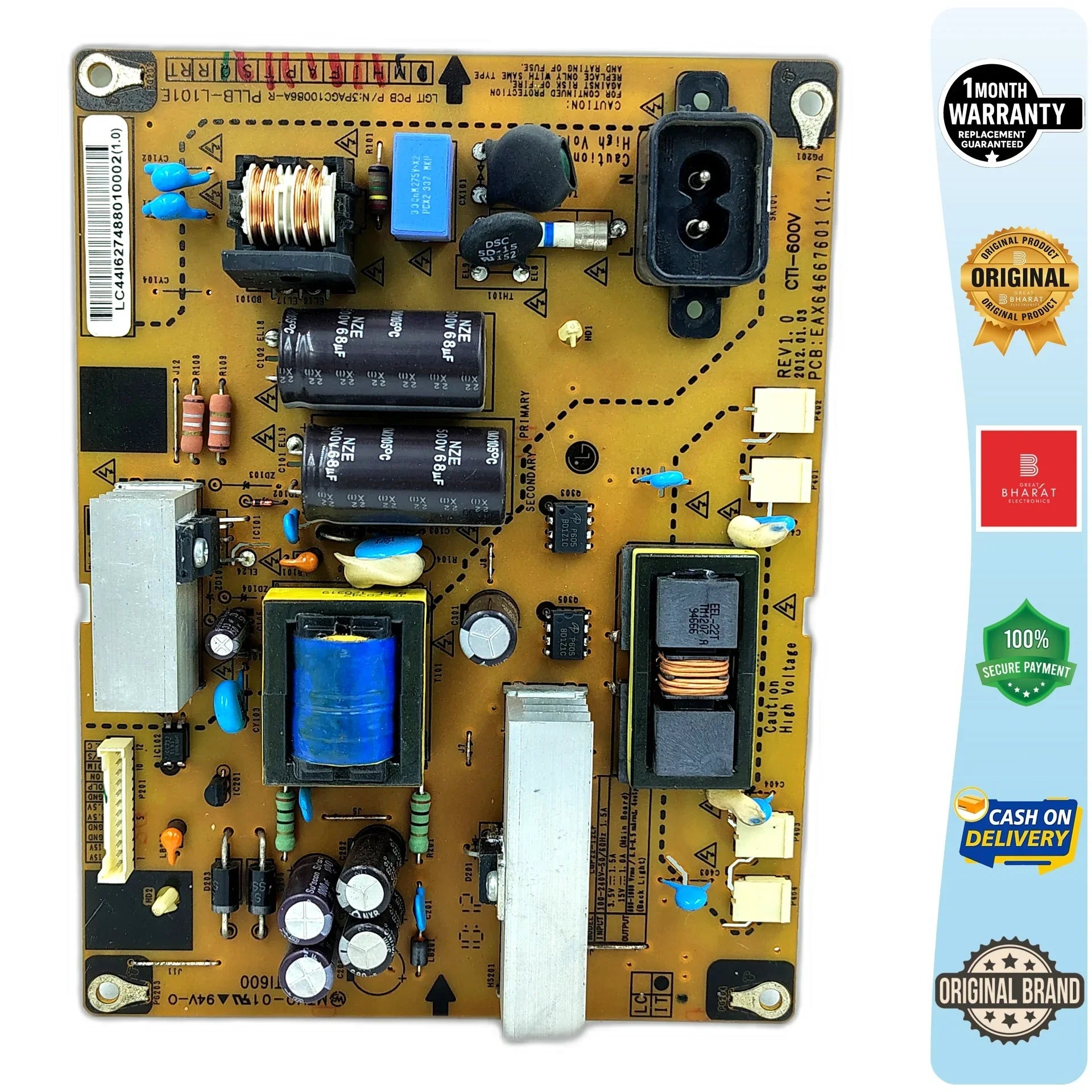 LG 22CS470-TA Power Supply Board – LG 22 Inch LCD TV SMPS Replacement_BorderFixed - Great Bharat Electronics