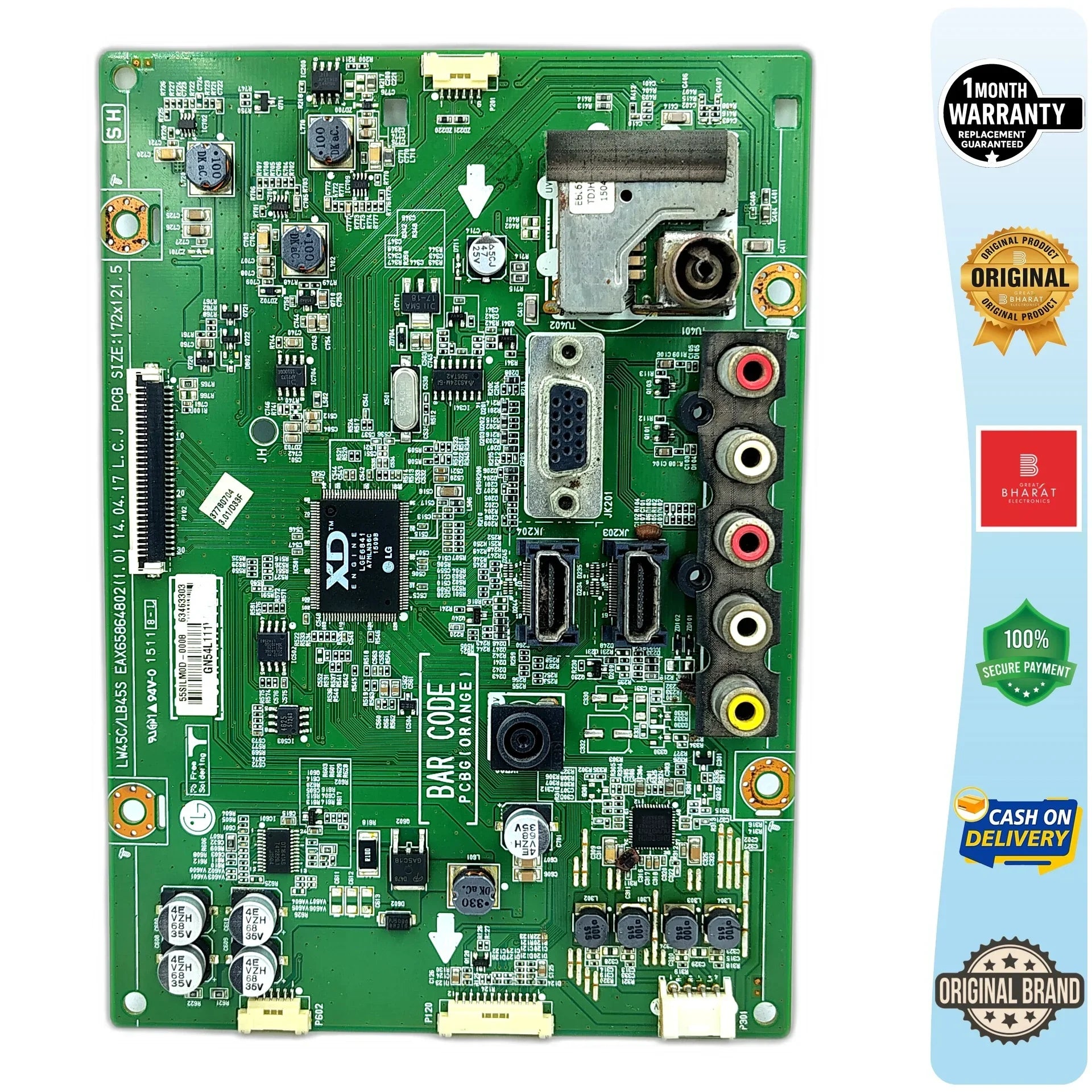 LG 22LF480A Motherboard – LG 22 Inch LED TV Main Board Replacement - Great Bharat Electronics