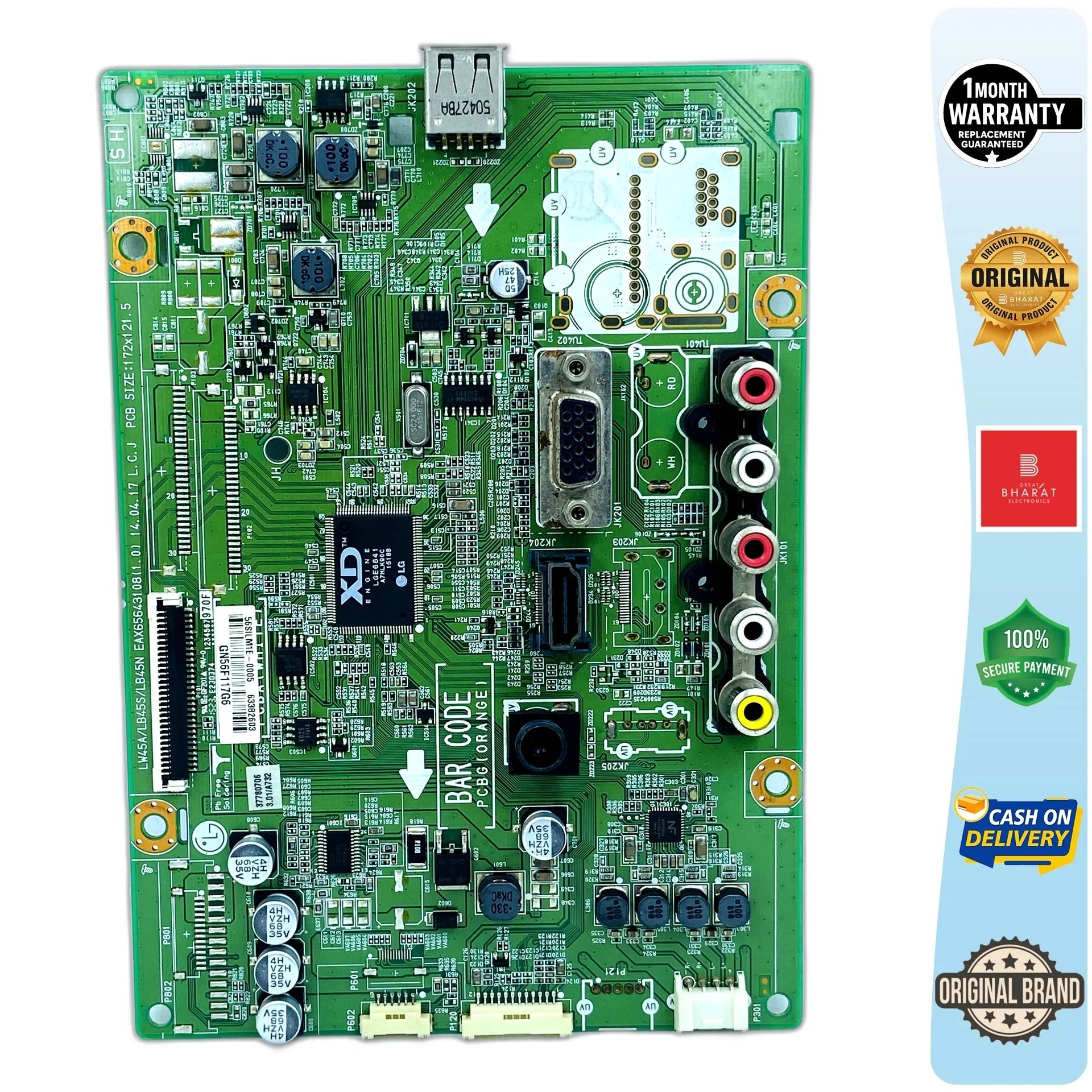 LG 24MN474A Motherboard – LG 24 Inch LED TV Main Board Replacement - Great Bharat Electronics