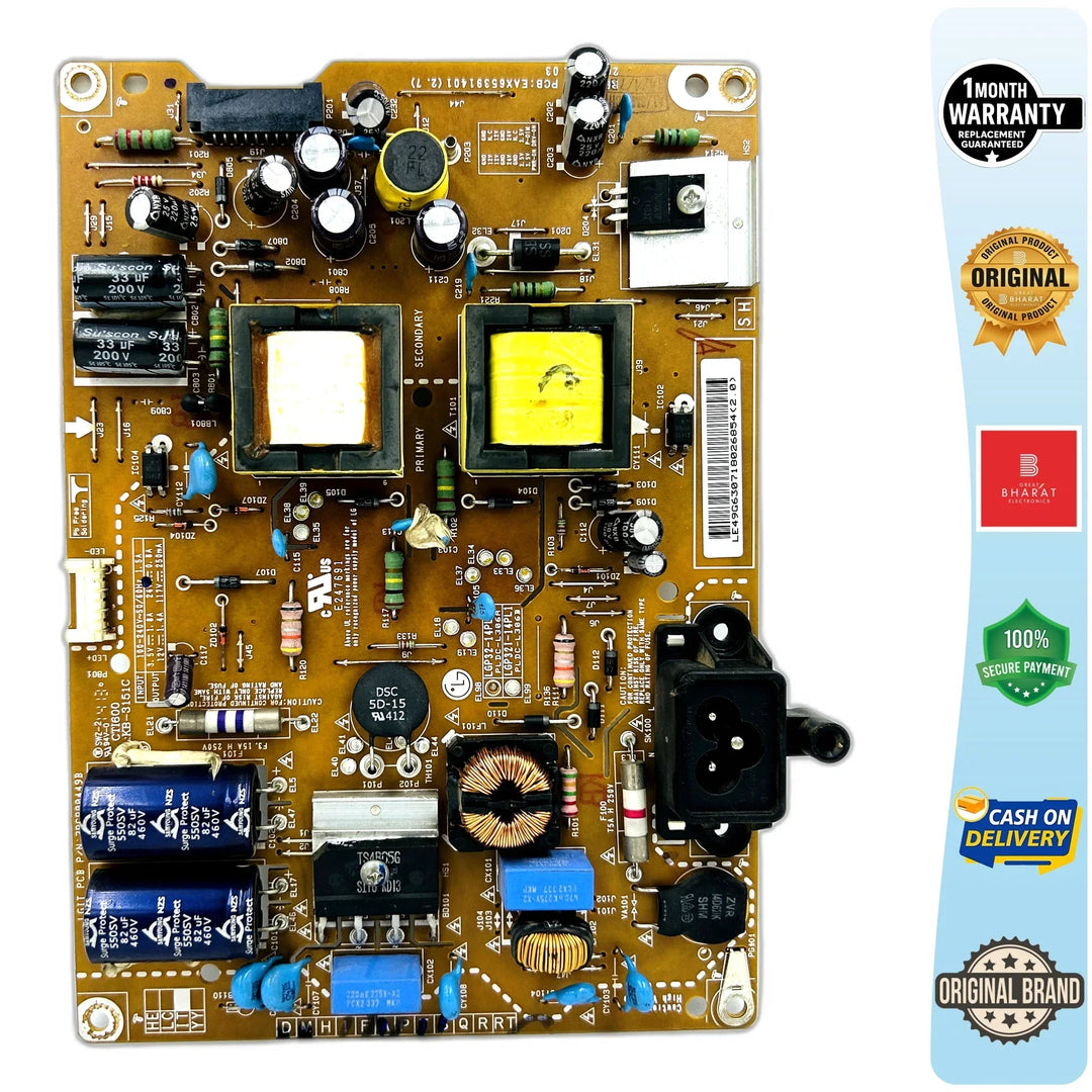 LG 32LB554A-TH Power Supply Board – LG 32 Inch LED TV SMPS Replacement - Great Bharat Electronics