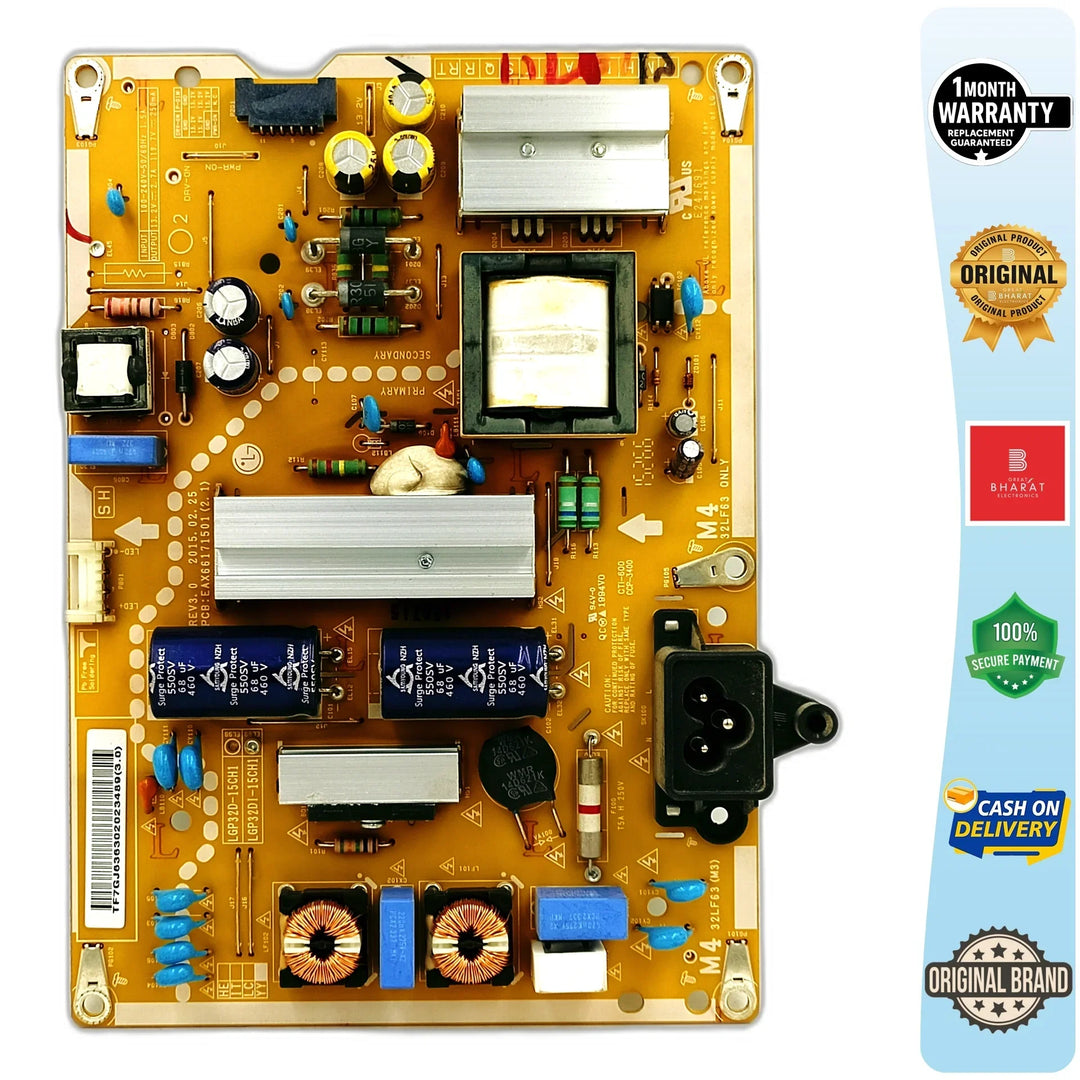 LG 32LF515A-TF Power Supply Board – LG 32 Inch LED TV SMPS Replacement - Great Bharat Electronics