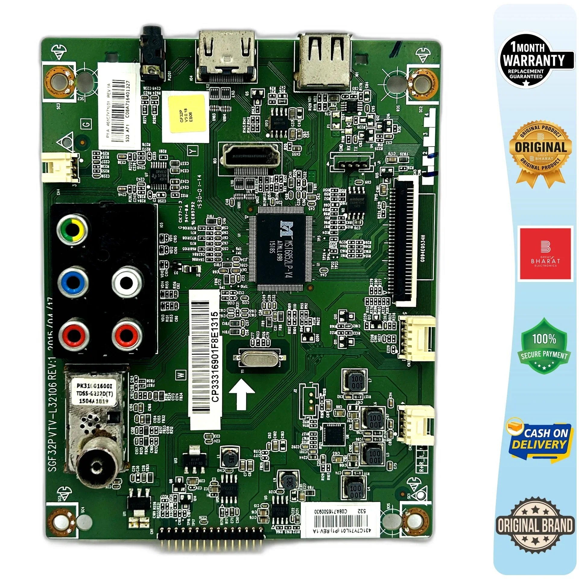 LG 32LF520A Motherboard – LG 32 Inch LED TV Main Board Replacement - Great Bharat Electronics