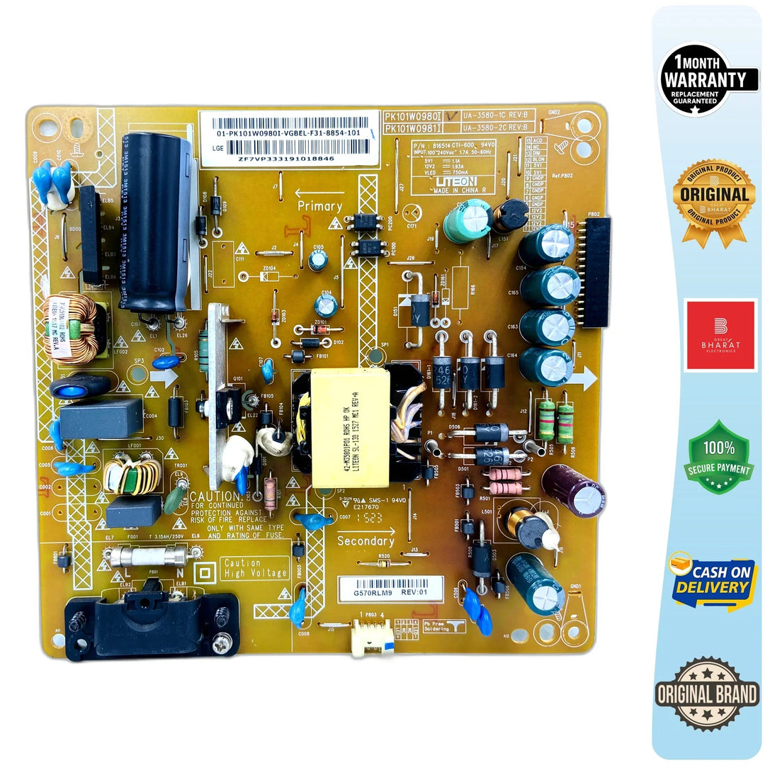 LG 32LF520D-TA Power Supply Board – LG 32 Inch LED TV SMPS Replacement - Great Bharat Electronics