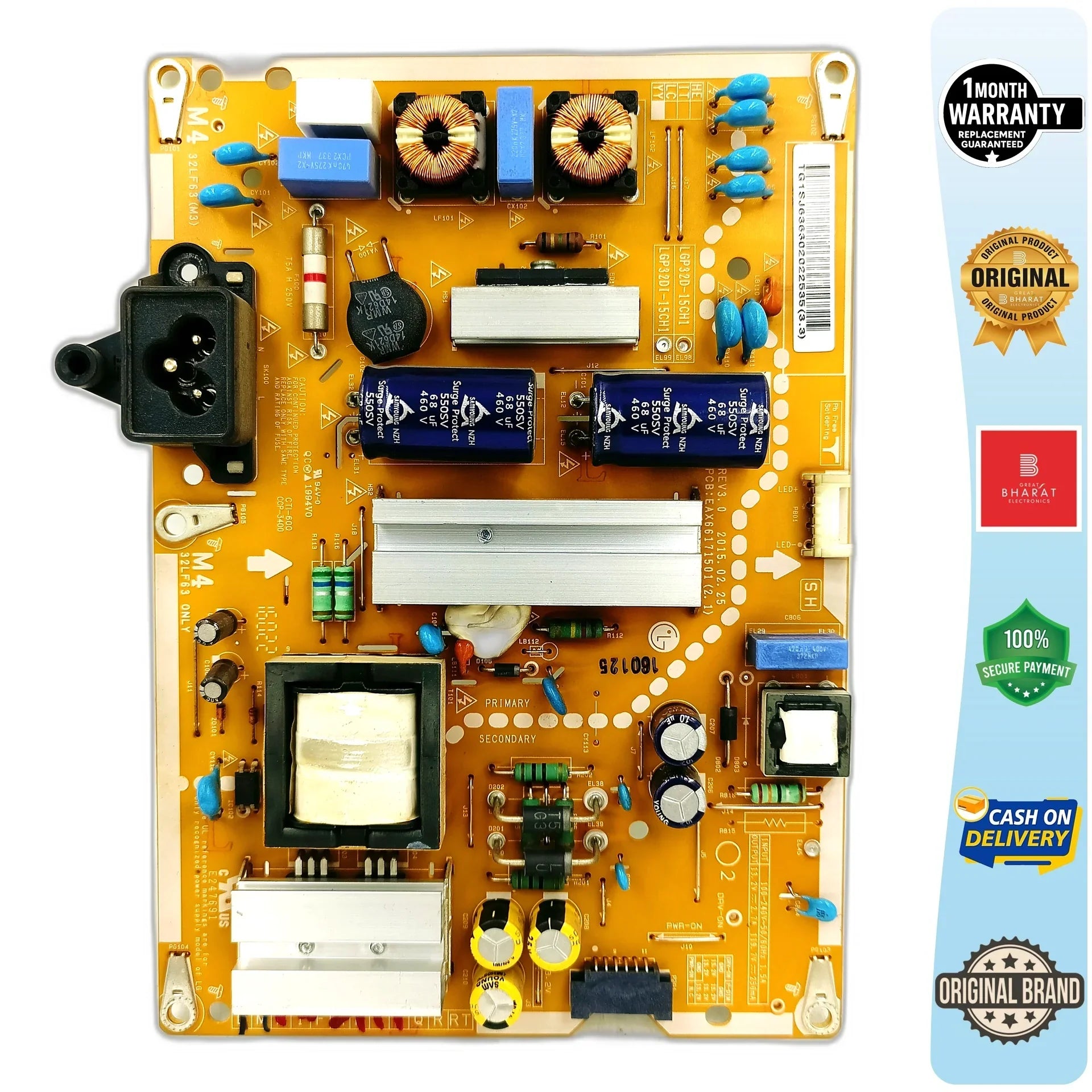 LG 32LF554A Power Supply Board – LG 32 Inch LED TV SMPS Replacement - Great Bharat Electronics