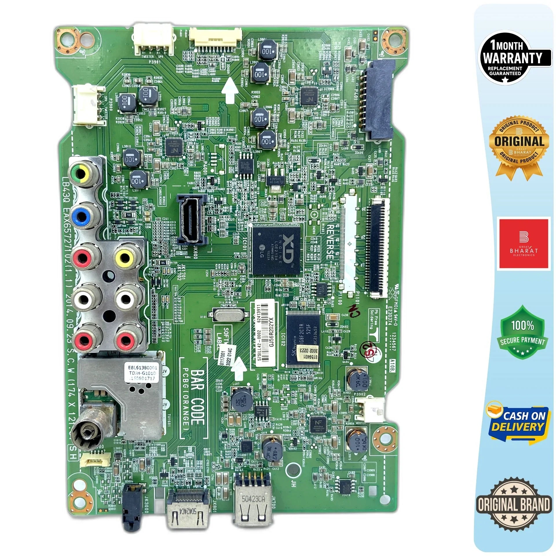 LG 32LF565B Motherboard – LG 32 Inch LED TV Main Board Replacement - Great Bharat Electronics