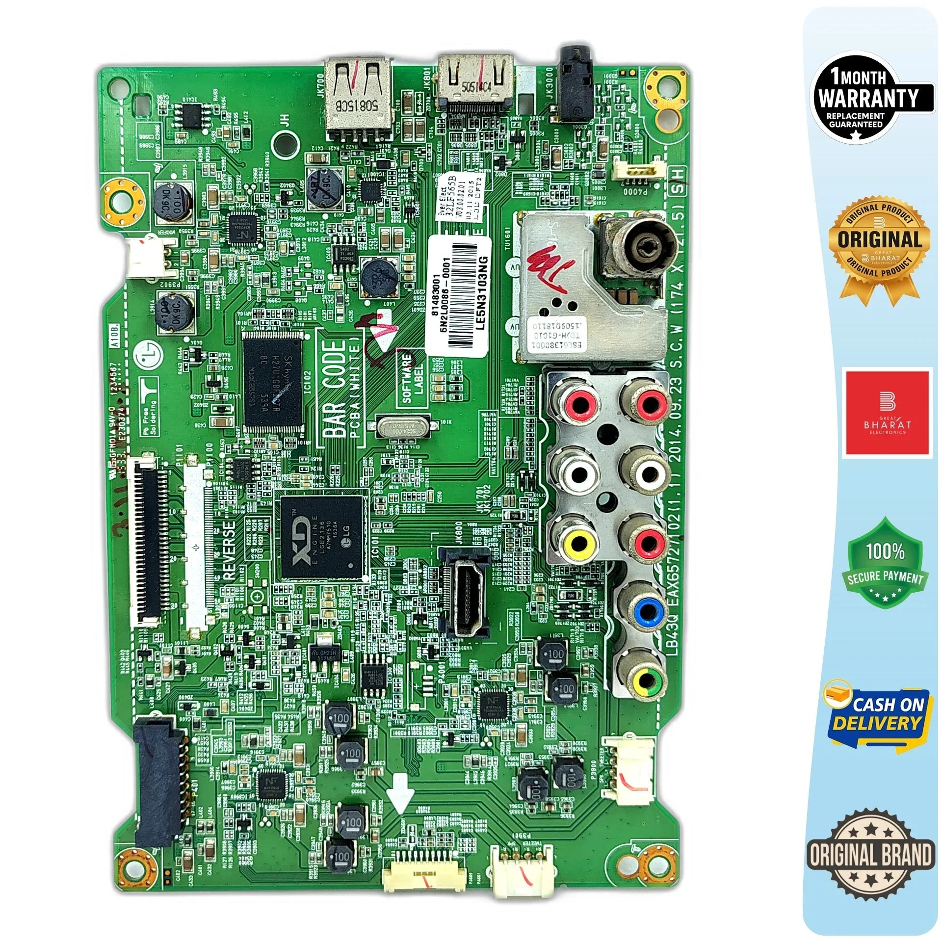 LG 32LF565D-TG Motherboard – LG 32 Inch LED TV Main Board Replacement - Great Bharat Electronics