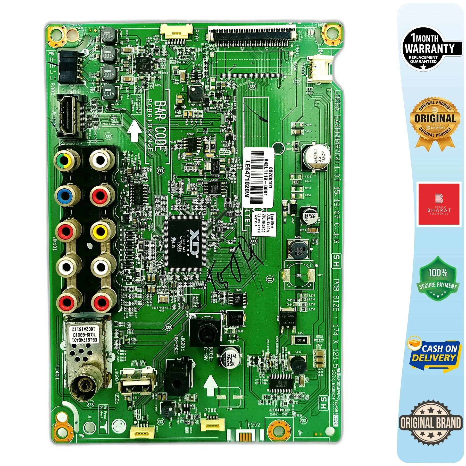 LG 32LH654A-TA Motherboard – LG 32 Inch LED TV Main Board Replacement - Great Bharat Electronics