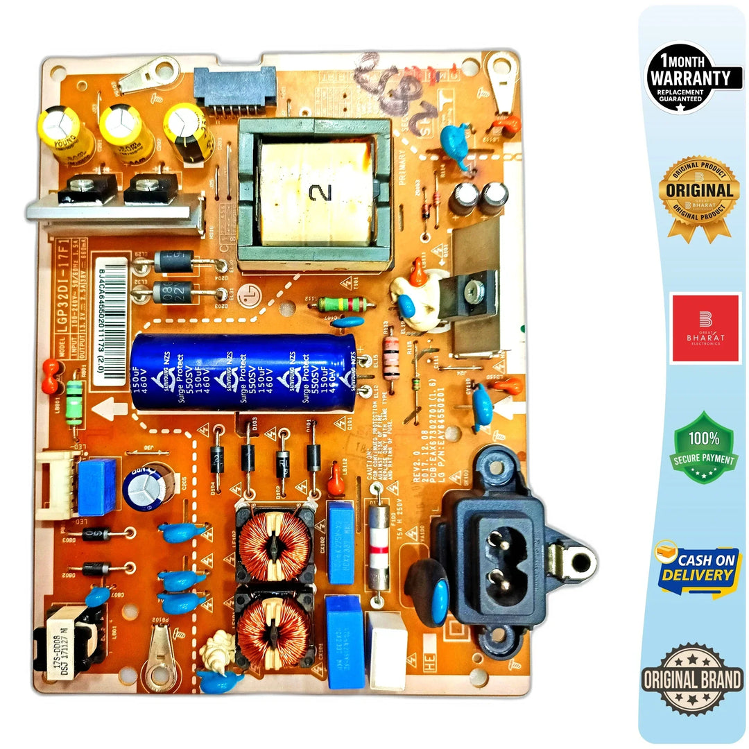 LG 32LK616BTPB Power Supply Board – LG 32 Inch LED TV SMPS Replacement - Great Bharat Electronics