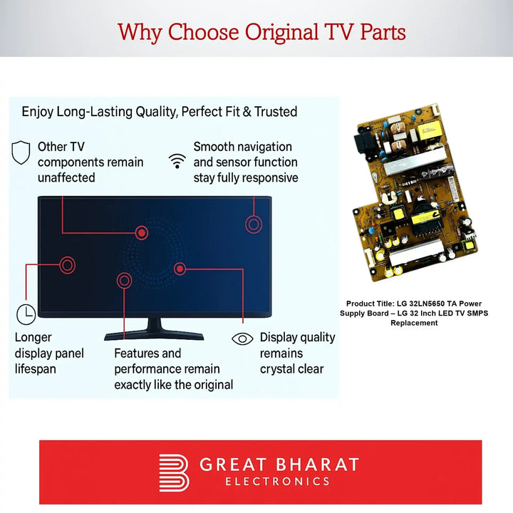 LG 32LN5650-TA Power Supply Board – LG 32 Inch LED TV SMPS Replacement - Great Bharat Electronics