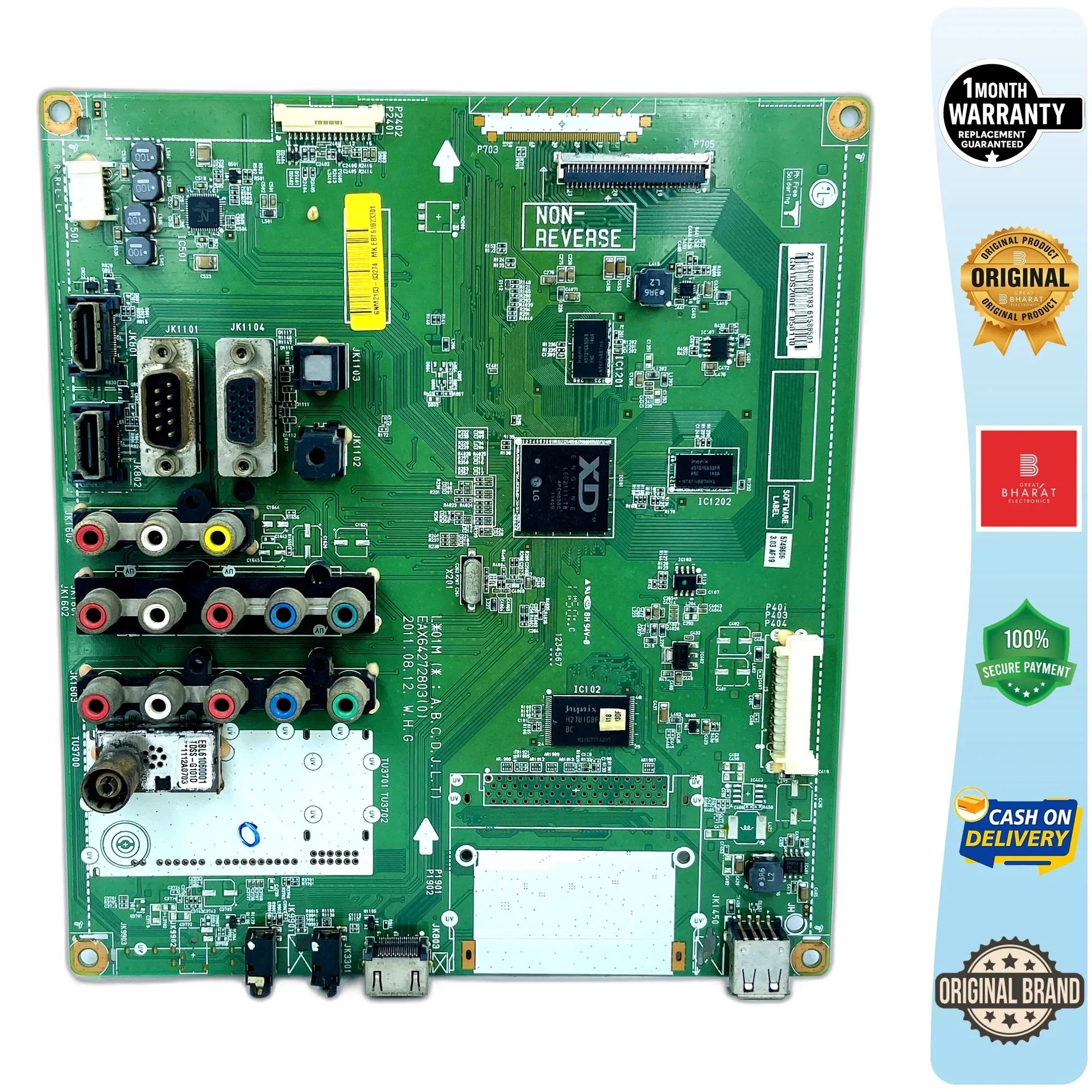 LG 32LV2510 Motherboard – LG 32 Inch LED TV Main Board Replacement - Great Bharat Electronics