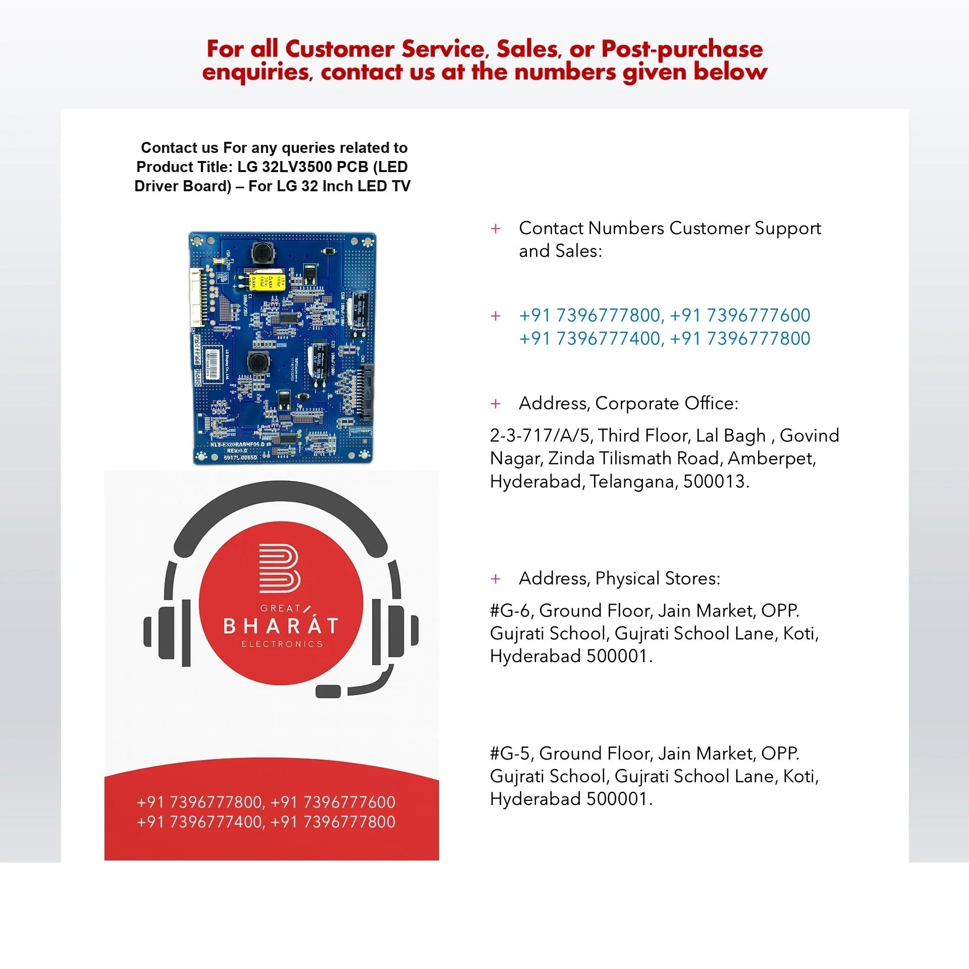 LG 32LV3500 PCB (LED Driver Board) – For LG 32 Inch LED TV - Great Bharat Electronics
