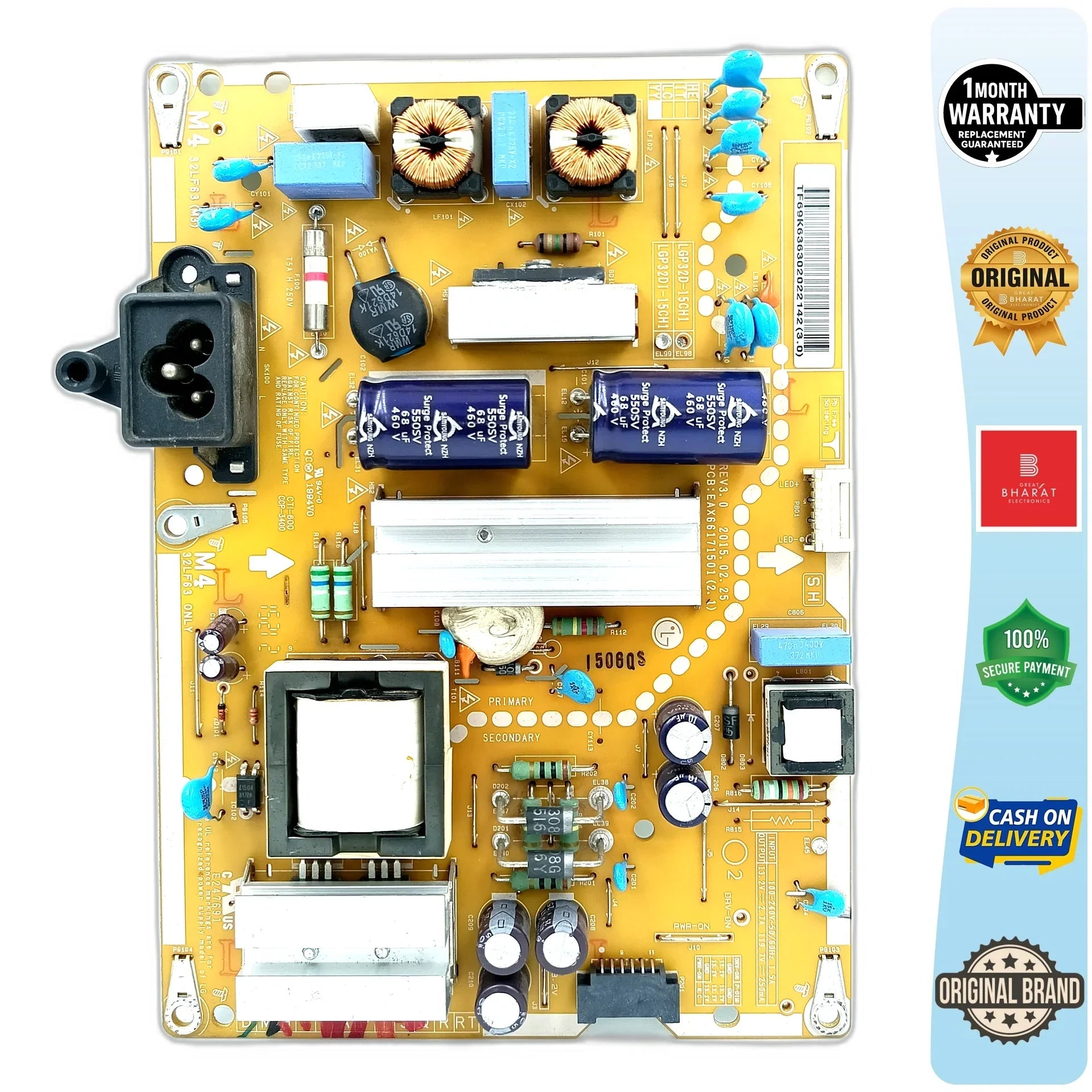 lg 32LX330C Power Supply Board – lg 32 Inch LED TV SMPS Replacement - Great Bharat Electronics