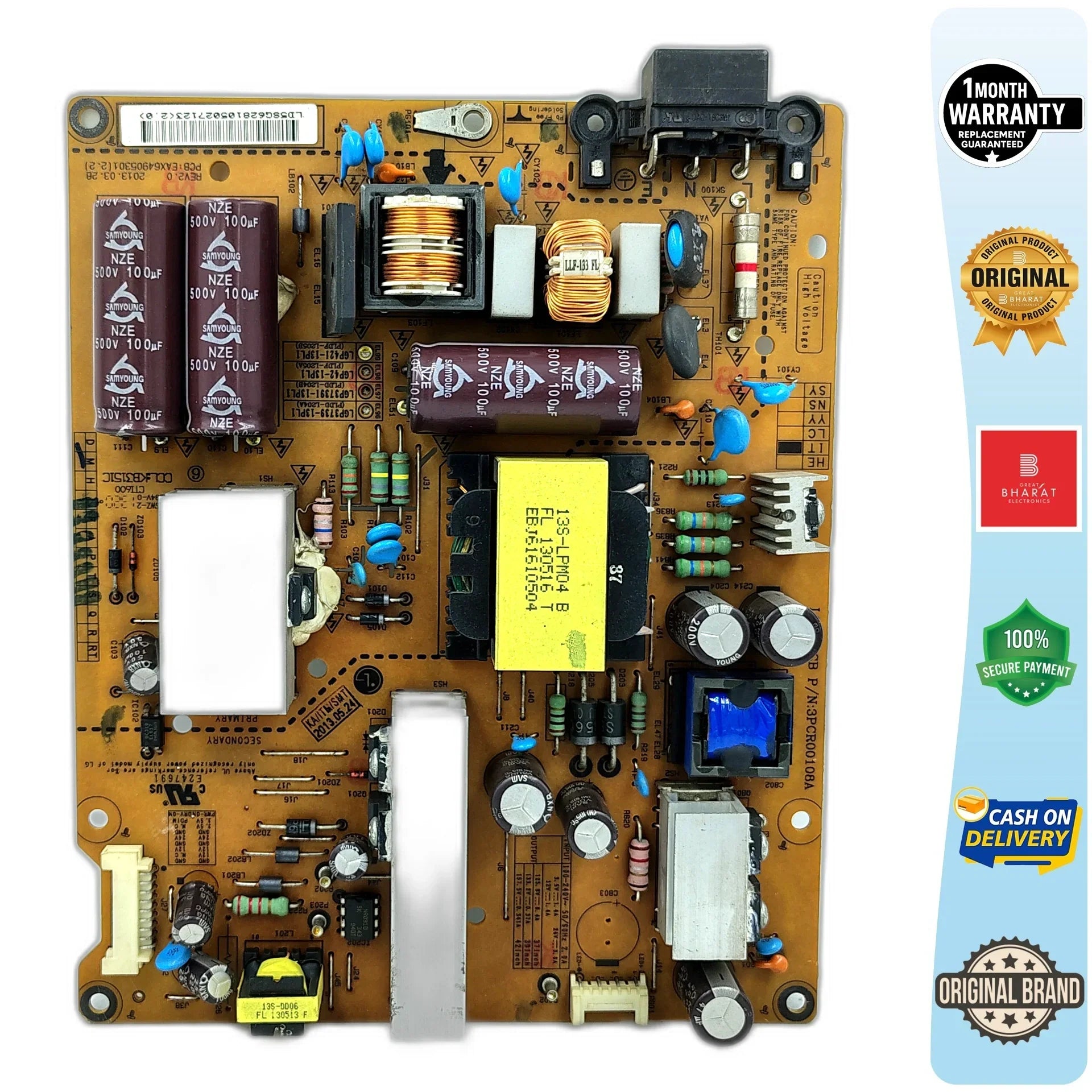 LG 42LN4510-TA Power Supply Board – LG 42 Inch LED TV SMPS Replacement - Great Bharat Electronics