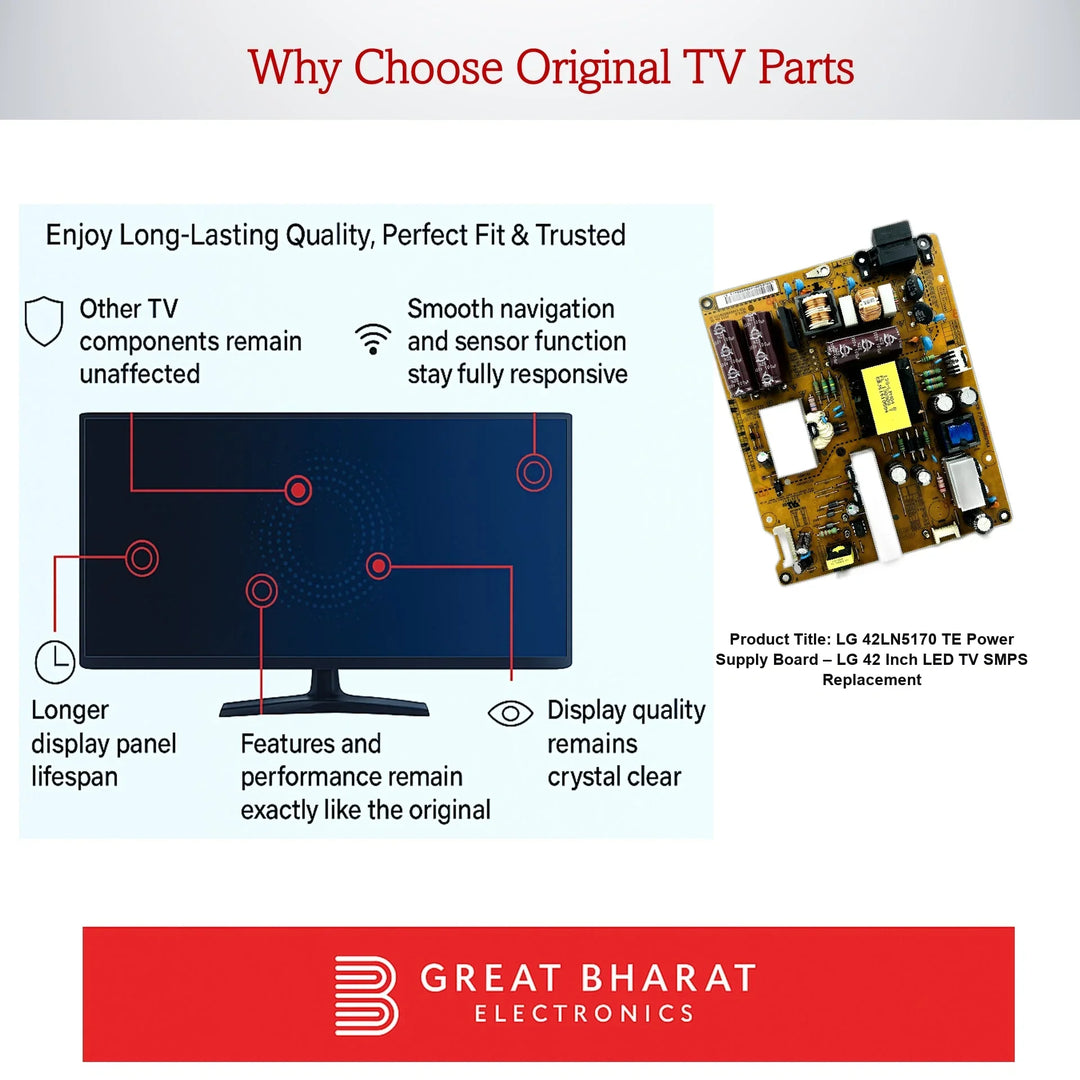 LG 42LN5170-TE Power Supply Board – LG 42 Inch LED TV SMPS Replacement - Great Bharat Electronics