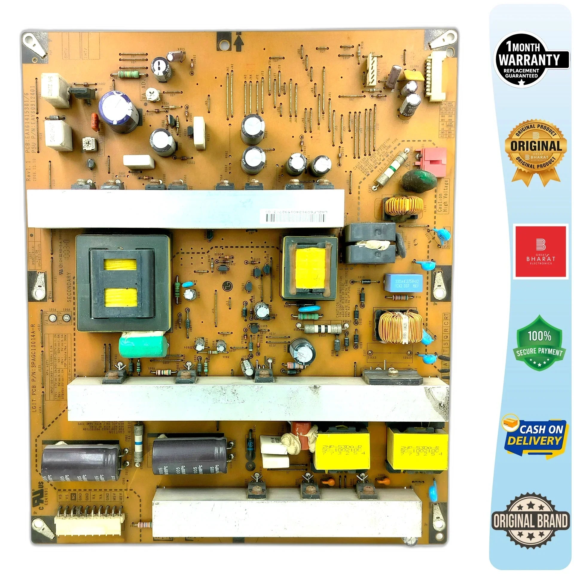 LG 42PJ350 Power Supply Board – LG 42 Inch Plasma TV SMPS Replacement - Great Bharat Electronics
