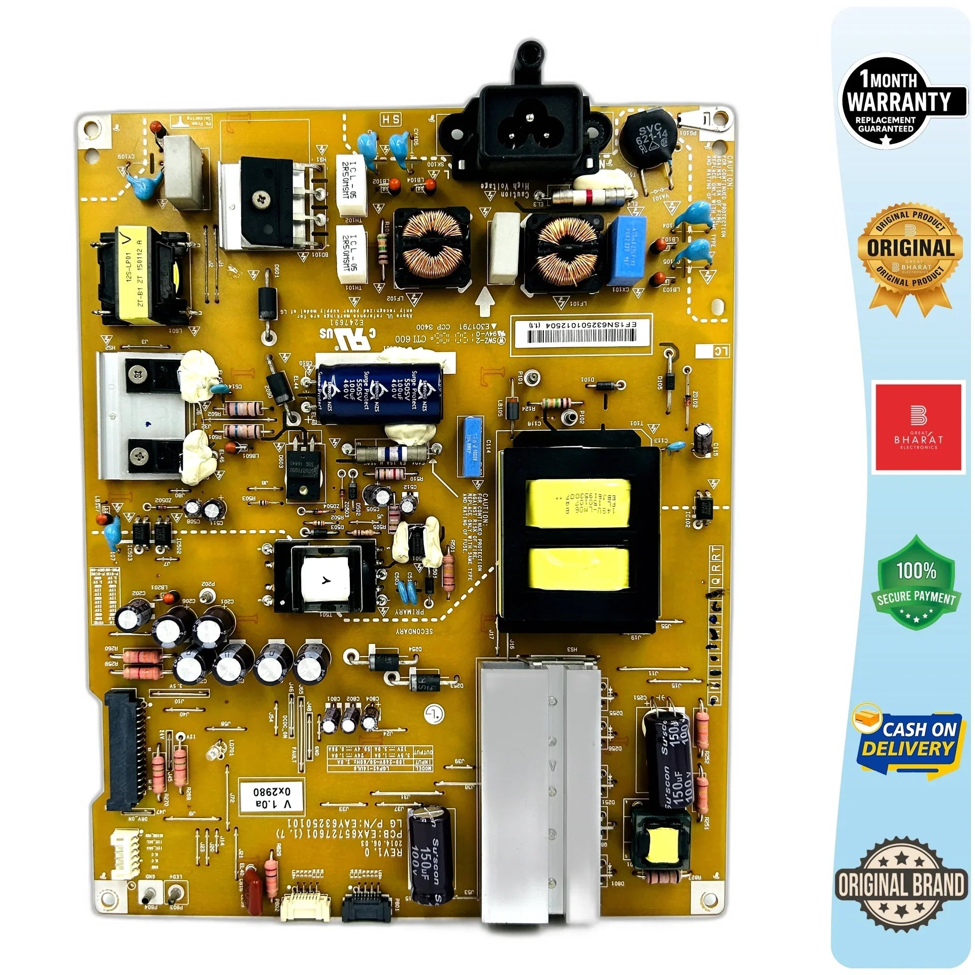 LG 42UB700T Power Supply Board – LG 42 Inch LED TV SMPS Replacement - Great Bharat Electronics