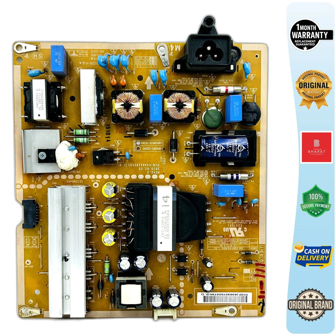 LG 43LF6310-TB Power Supply Board – LG 43 Inch LED TV SMPS Replacement - Great Bharat Electronics