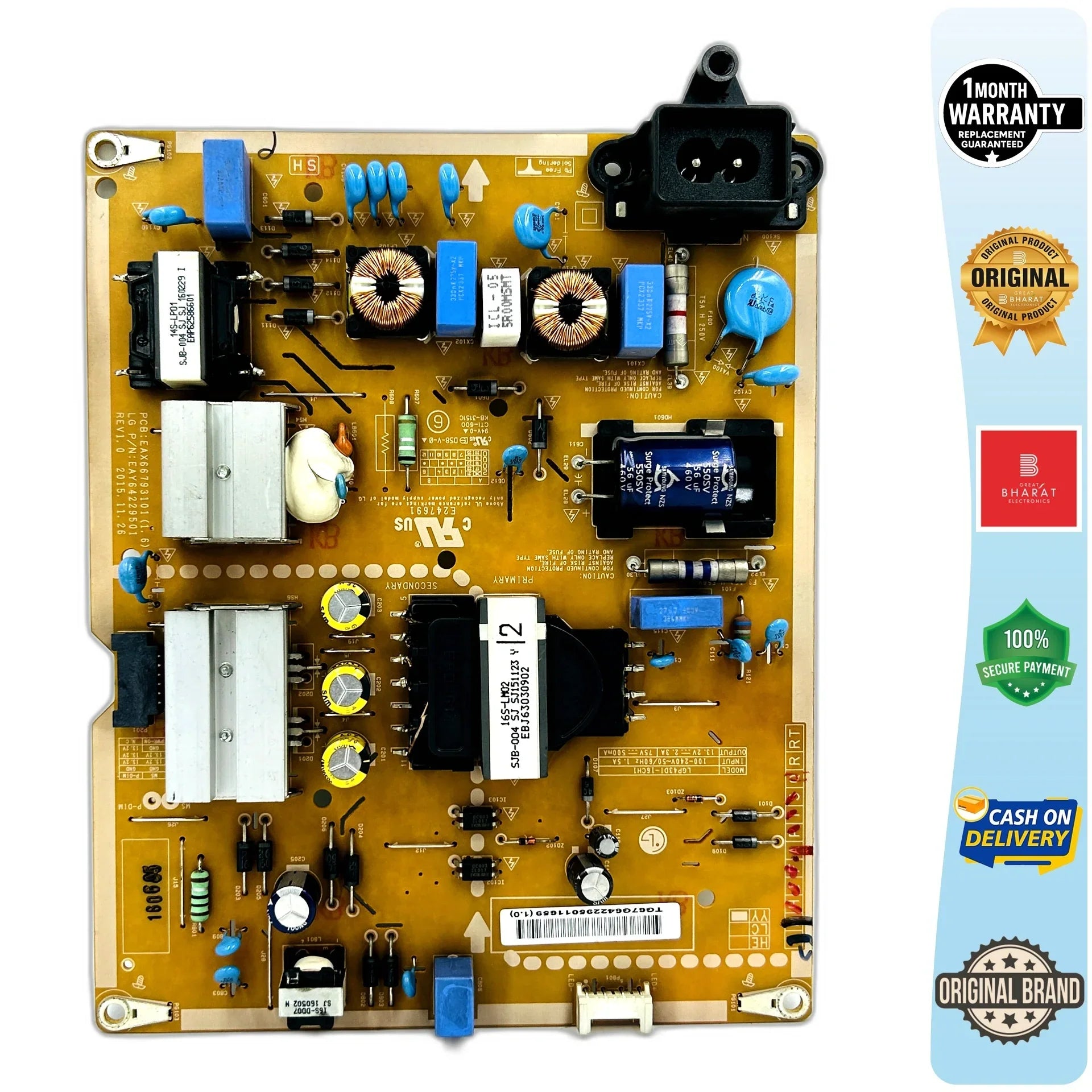 LG 43LH600T Power Supply Board – LG 43 Inch LED TV SMPS Replacement - Great Bharat Electronics