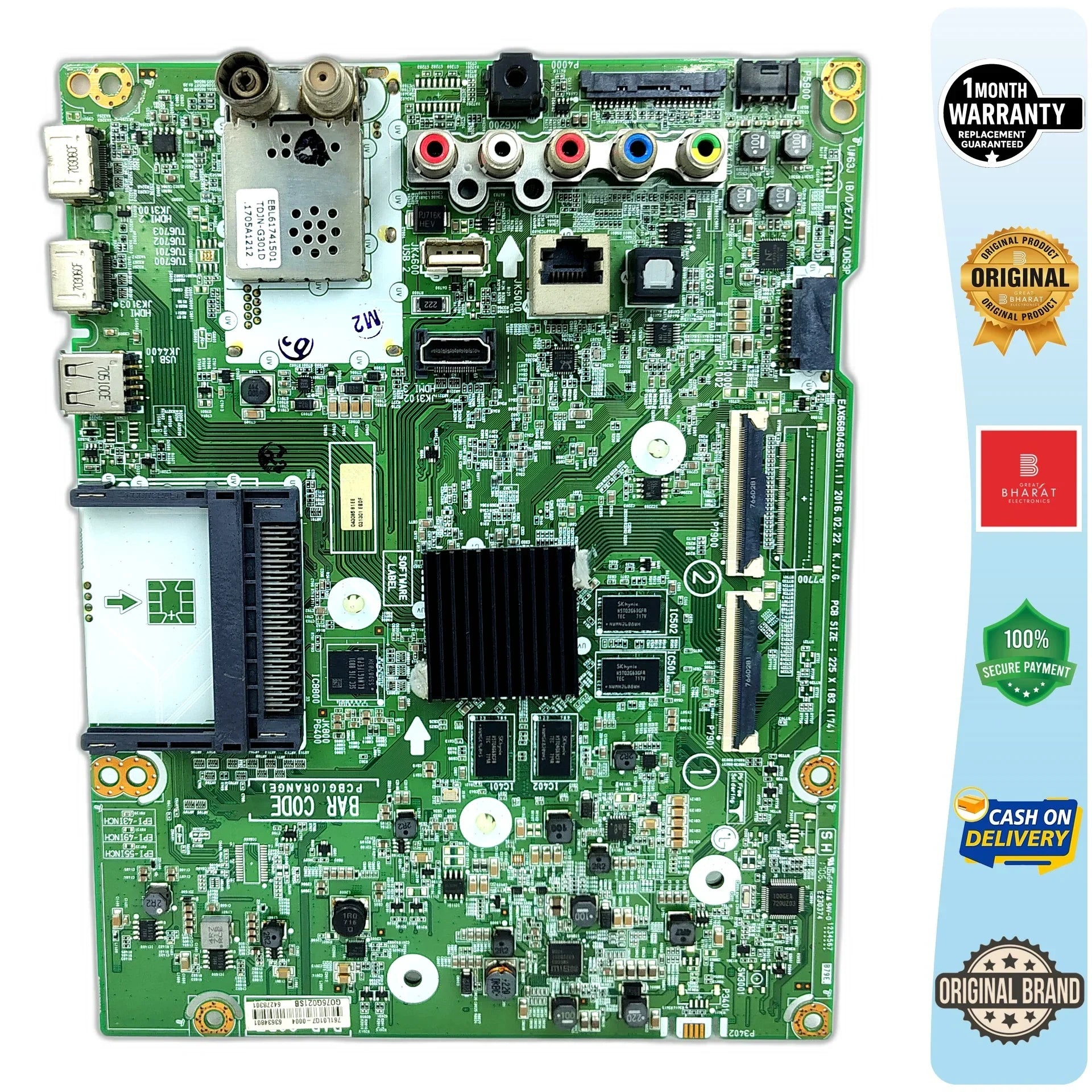 LG 43UH654V Motherboard – LG 43 Inch LED TV Main Board Replacement - Great Bharat Electronics
