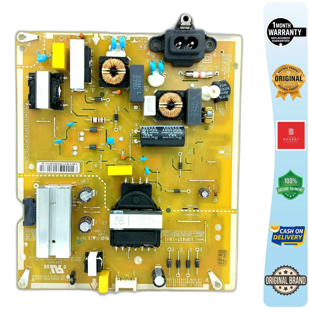 LG 43UP7500PTZ Power Supply Board – LG 43 Inch LED TV SMPS Replacement - Great Bharat Electronics