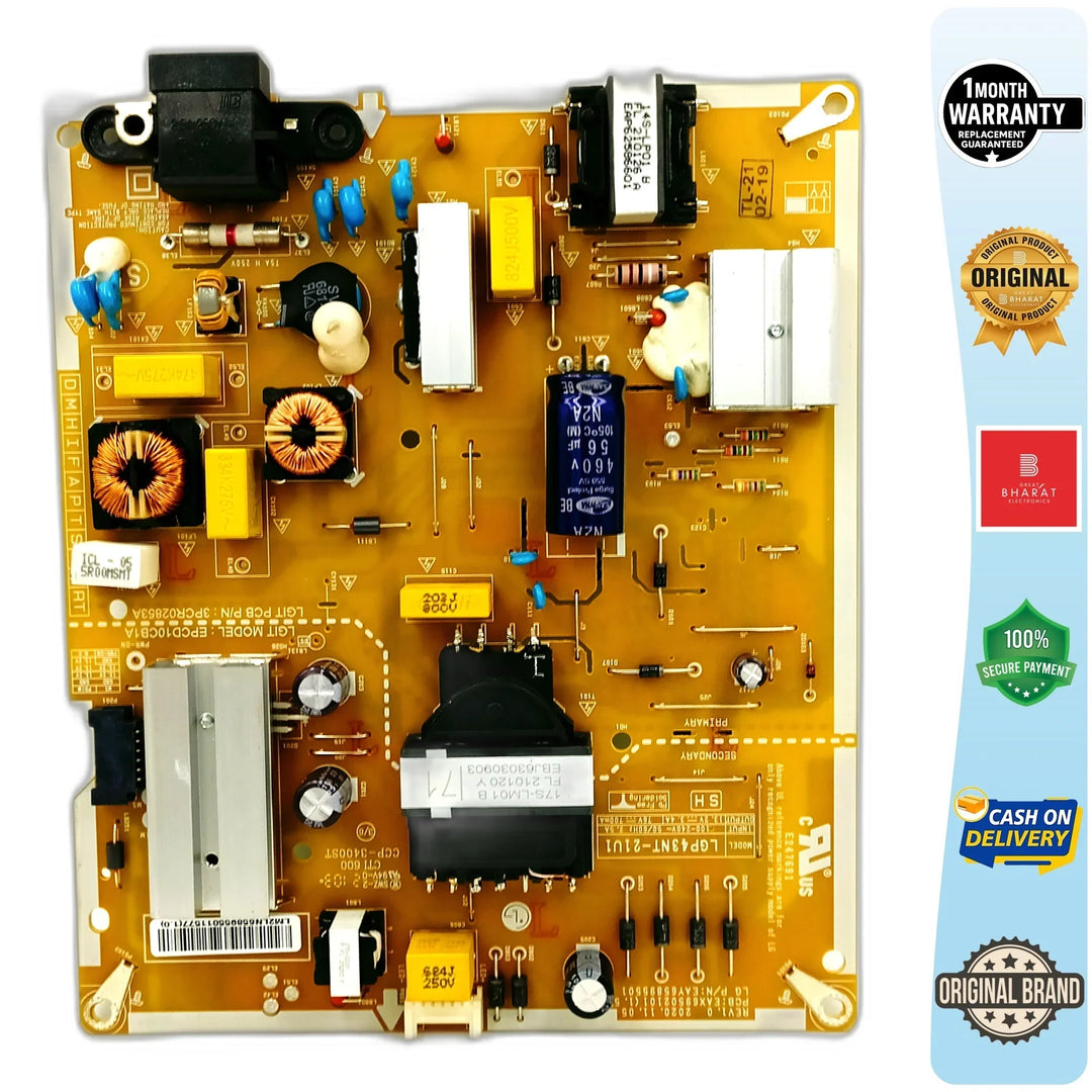 LG 43UP7750PTZ Power Supply Board – LG 43 Inch LED TV SMPS Replacement - Great Bharat Electronics