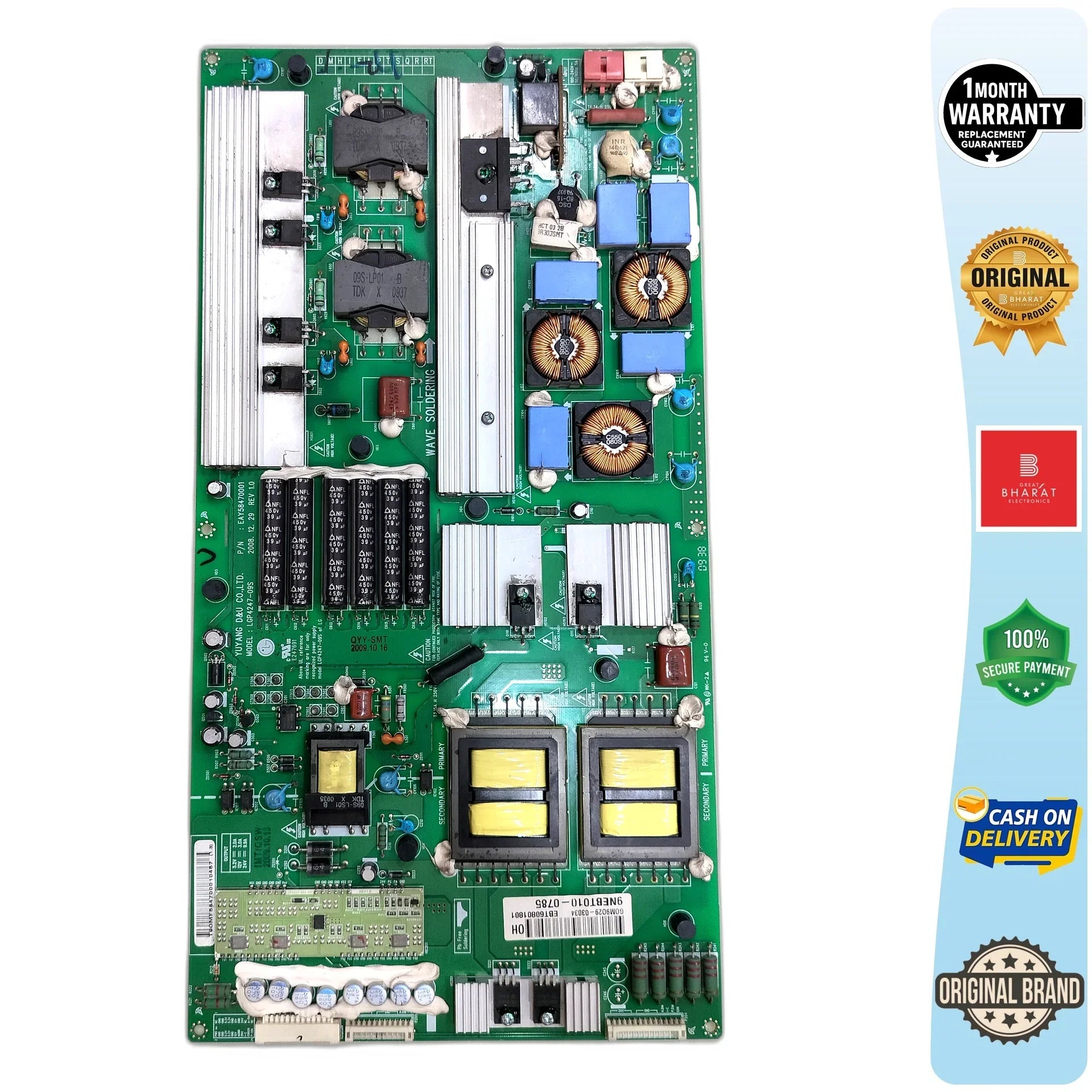 LG 47LS90Q-TA Power Supply Board – LG 47 Inch LCD TV SMPS Replacement - Great Bharat Electronics