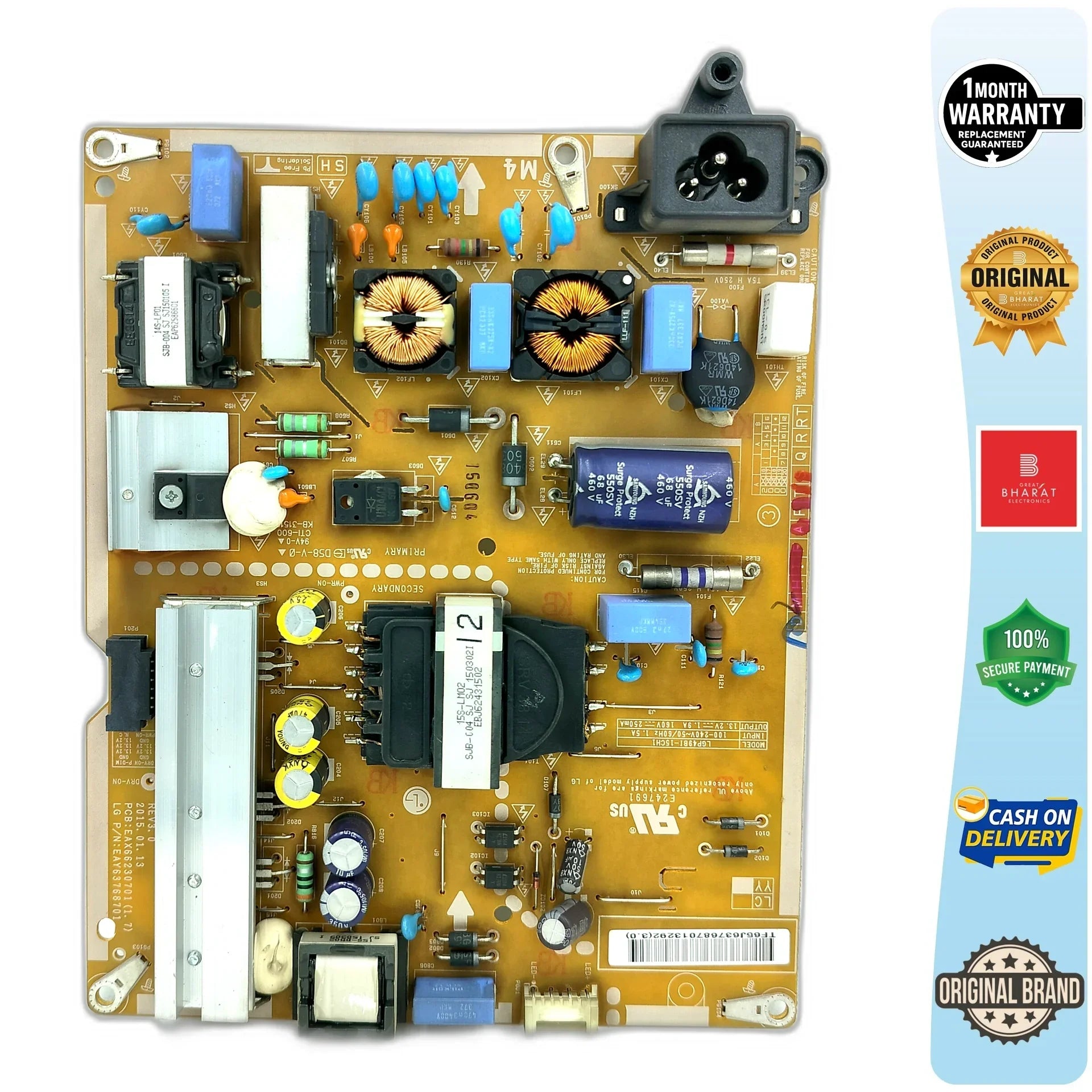 LG 49LF540A-TB Power Supply Board – LG 49 Inch LED TV SMPS Replacement - Great Bharat Electronics
