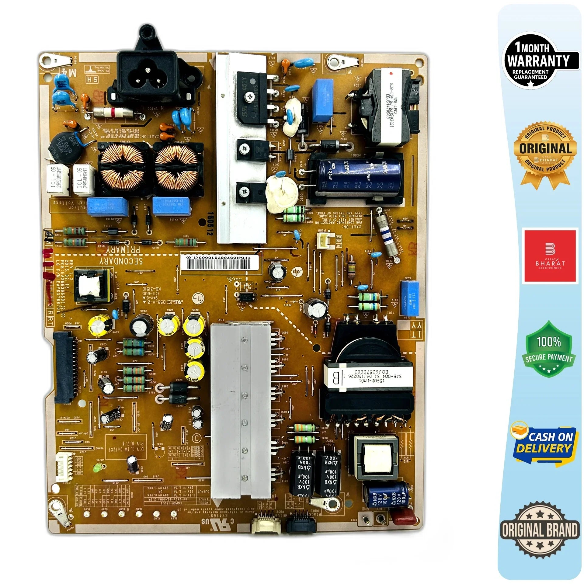 LG 49UF850T Power Supply Board – LG 49 Inch LED TV SMPS Replacement - Great Bharat Electronics