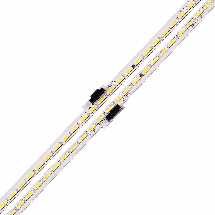 Close-up of LG 49UH850T backlight strip connector and center joint