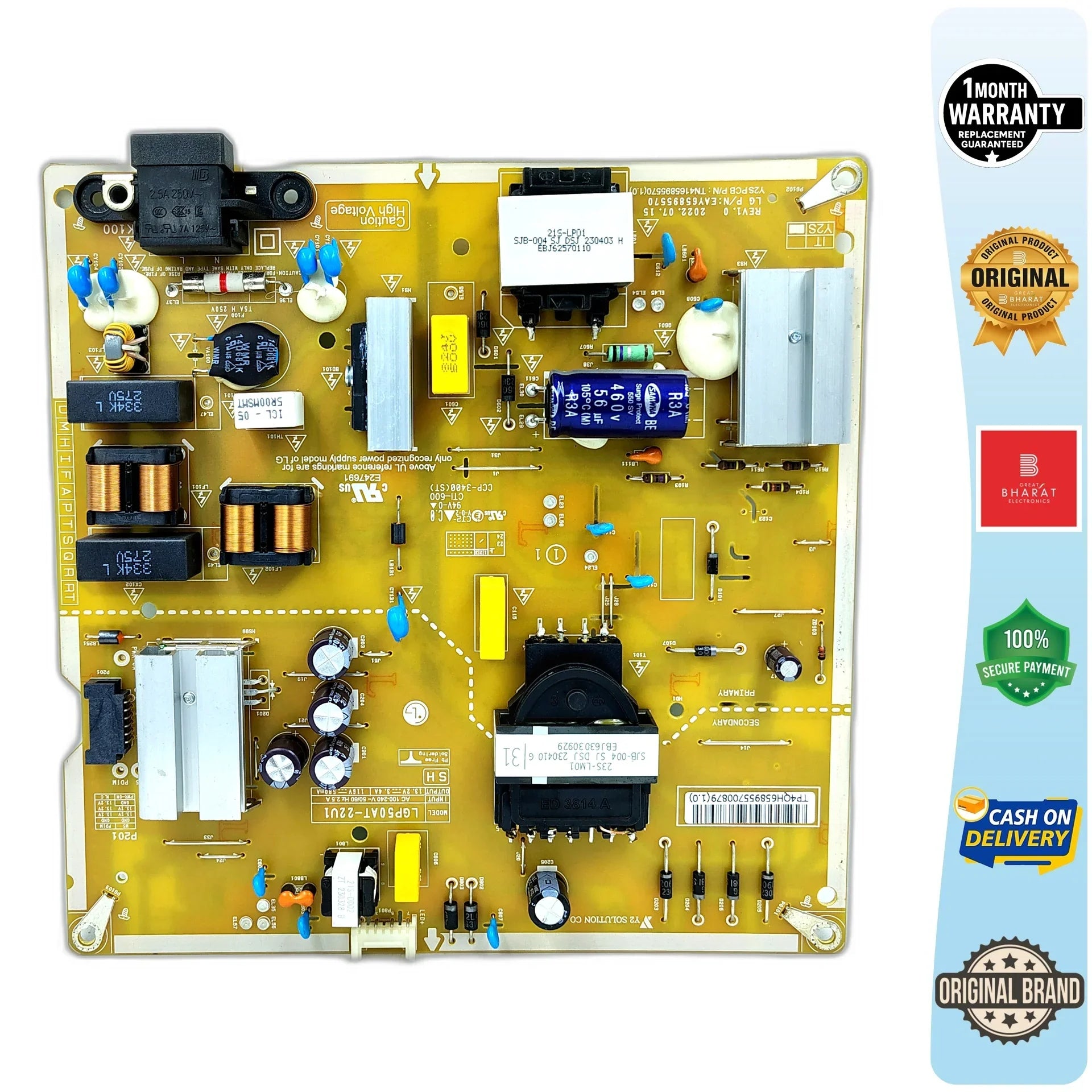 LG 50UR7500PSC Power Supply Board – LG 50 Inch LED TV SMPS Replacement - Great Bharat Electronics