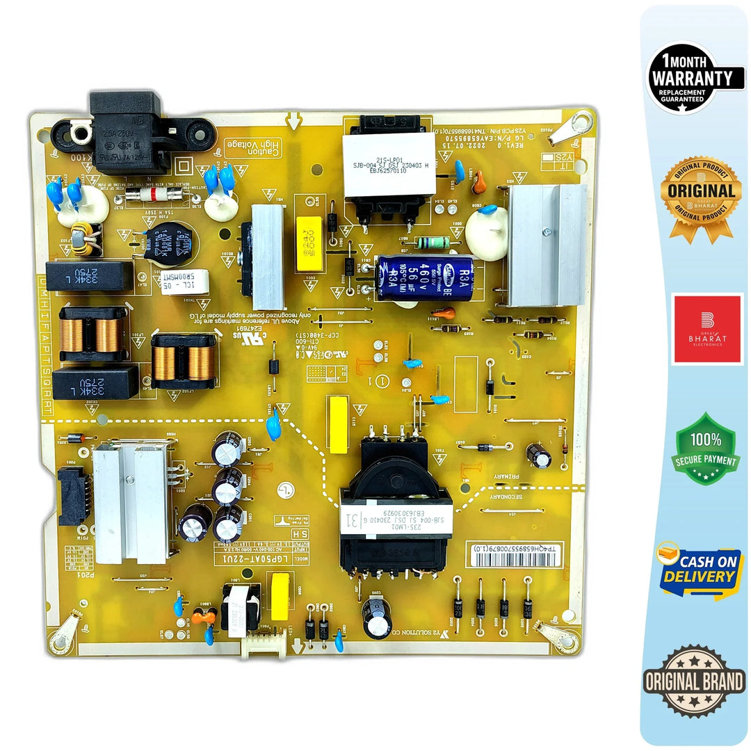 LG 50UR7500PSC Power Supply Board – LG 50 Inch LED TV SMPS Replacement - Great Bharat Electronics