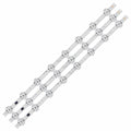LG 55UK6300 LED TV backlight strip set of 3 strips with 8 LEDs per strip