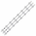 LG 55UK6360 LED TV backlight strip set of 3 strips with 8 LEDs per strip