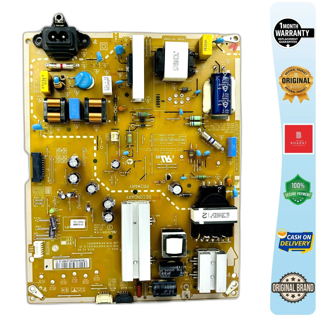 LG 55UK6500PTC Power Supply Board – LG 55 Inch LED TV SMPS Replacement - Great Bharat Electronics