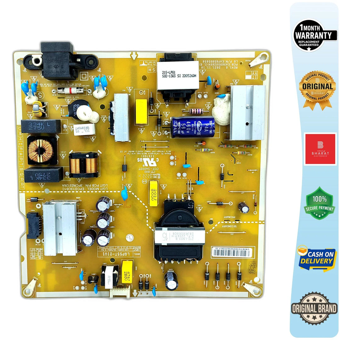 LG 55UQ8040PSB Power Supply Board – LG 55 Inch LED TV SMPS Replacement - Great Bharat Electronics