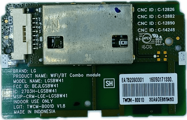 LG LED TV Wi-Fi Module – Model 43LH600T - Great Bharat Electronics