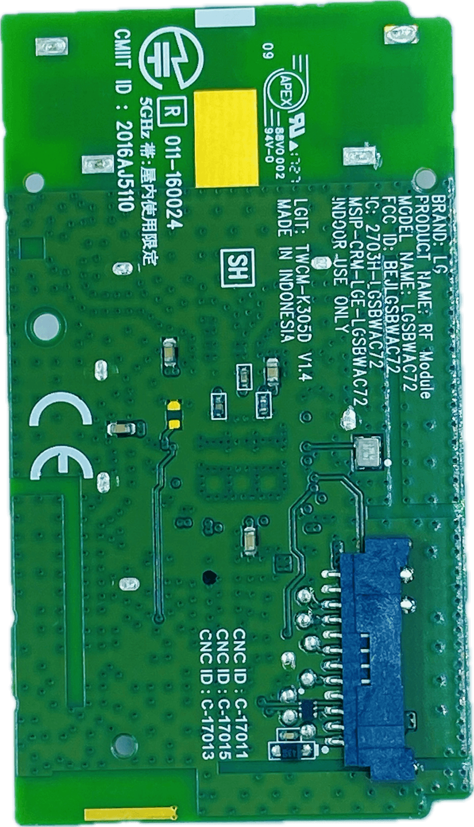 LG LED TV Wi-Fi Module – Model 43LJ617T-TB - Great Bharat Electronics