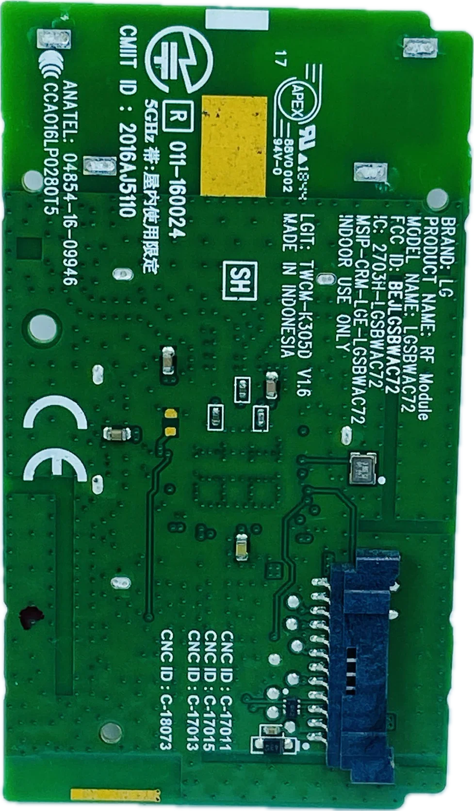 LG LED TV Wi-Fi Module for Model OLED55B8PTA - Great Bharat Electronics