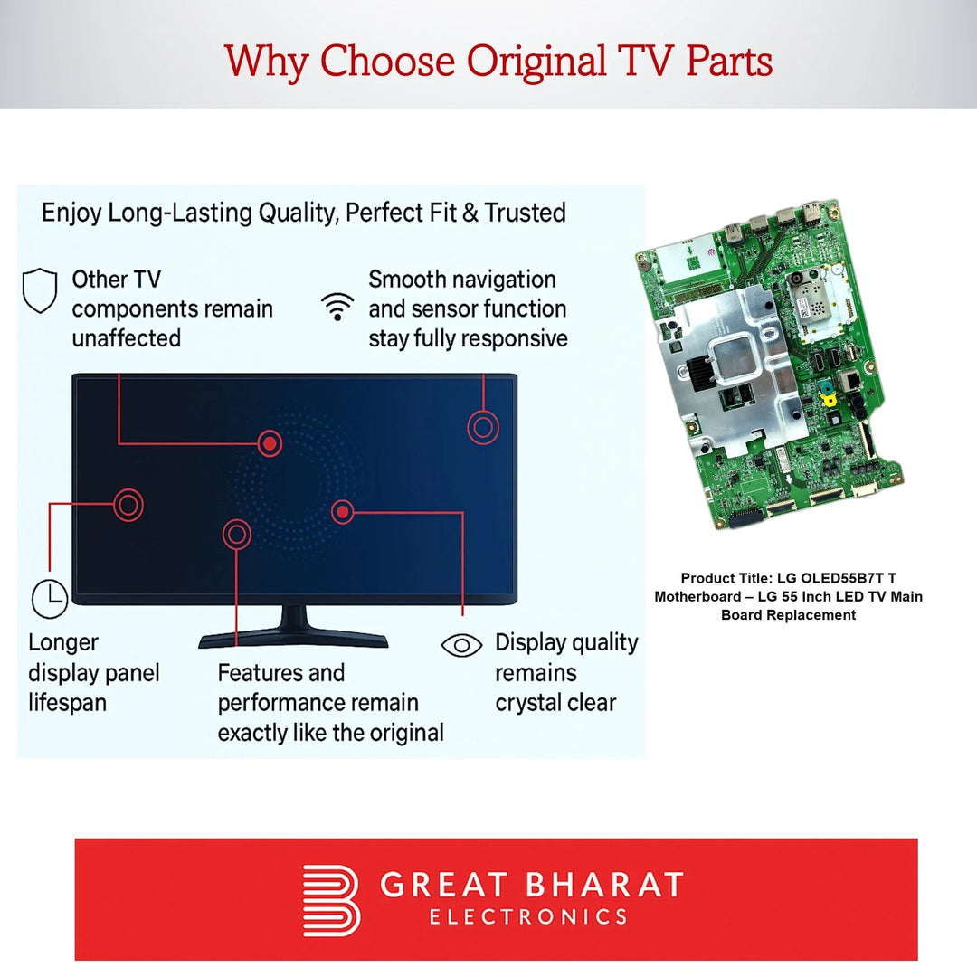 LG OLED55B7T-T Motherboard – LG 55 Inch LED TV Main Board Replacement - Great Bharat Electronics