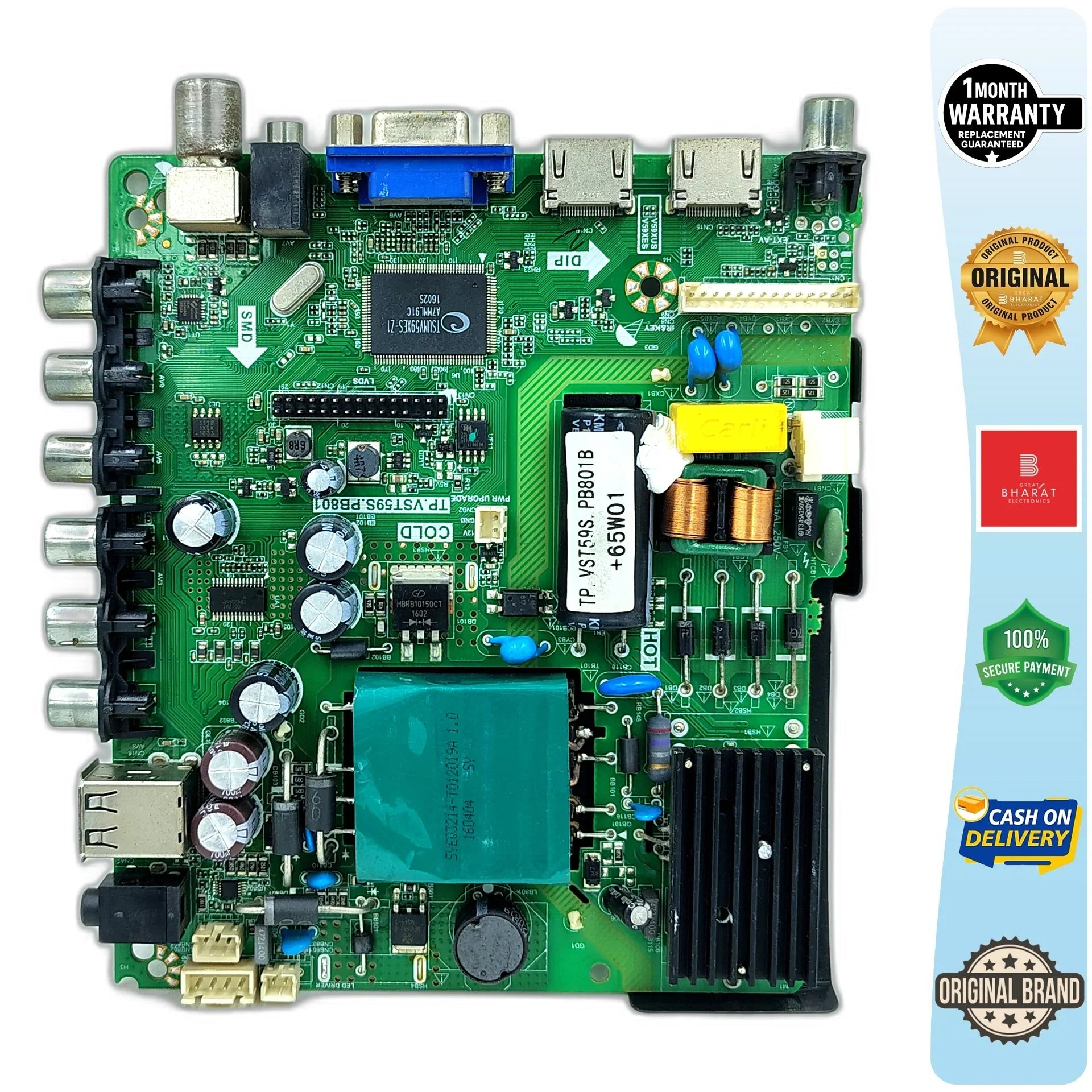Lloyd L32HD Motherboard – Lloyd 32 Inch LED TV Main Board Replacement - Great Bharat Electronics