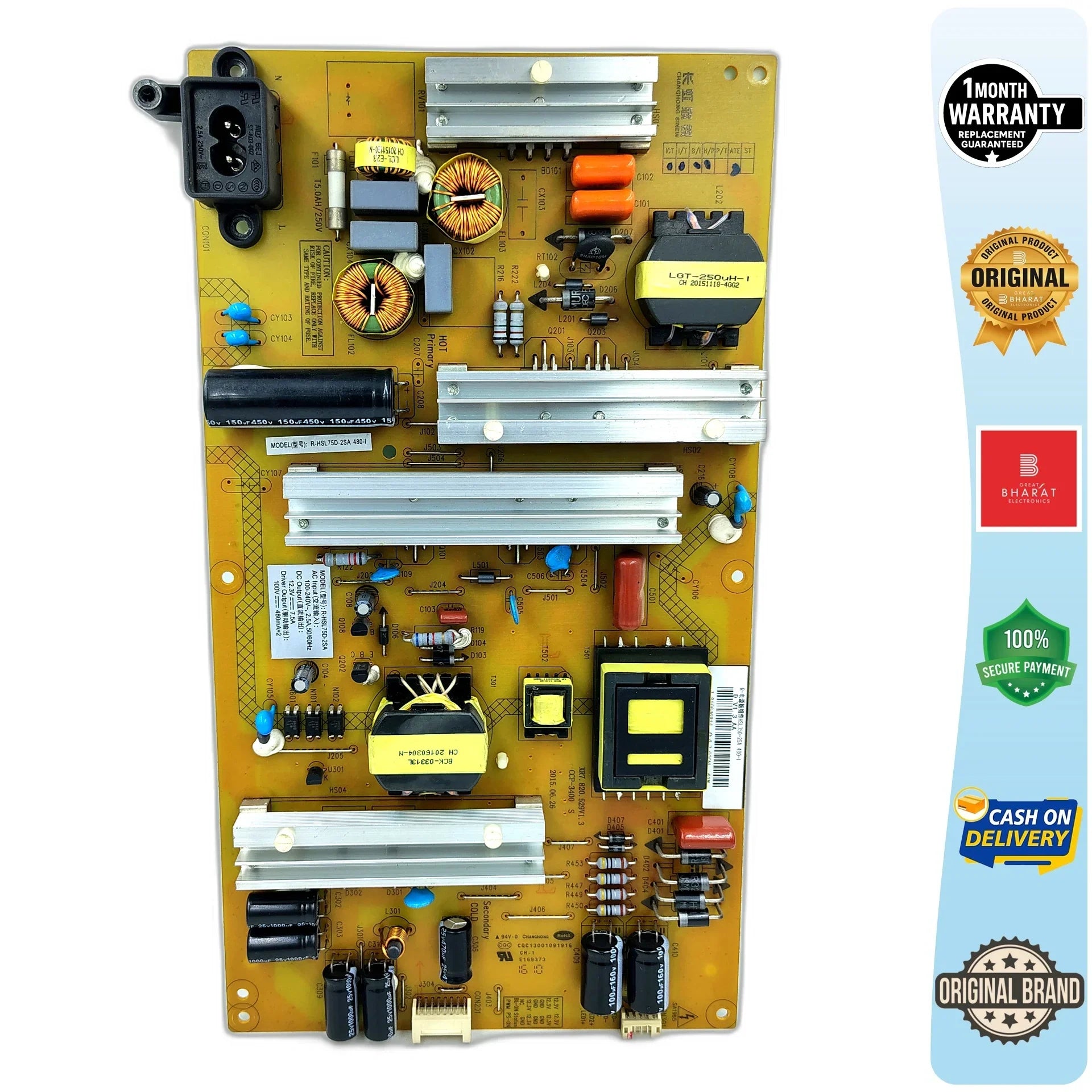 LYF LYU5001F Power Supply Board – LYF 50 Inch LED TV SMPS Replacement - Great Bharat Electronics