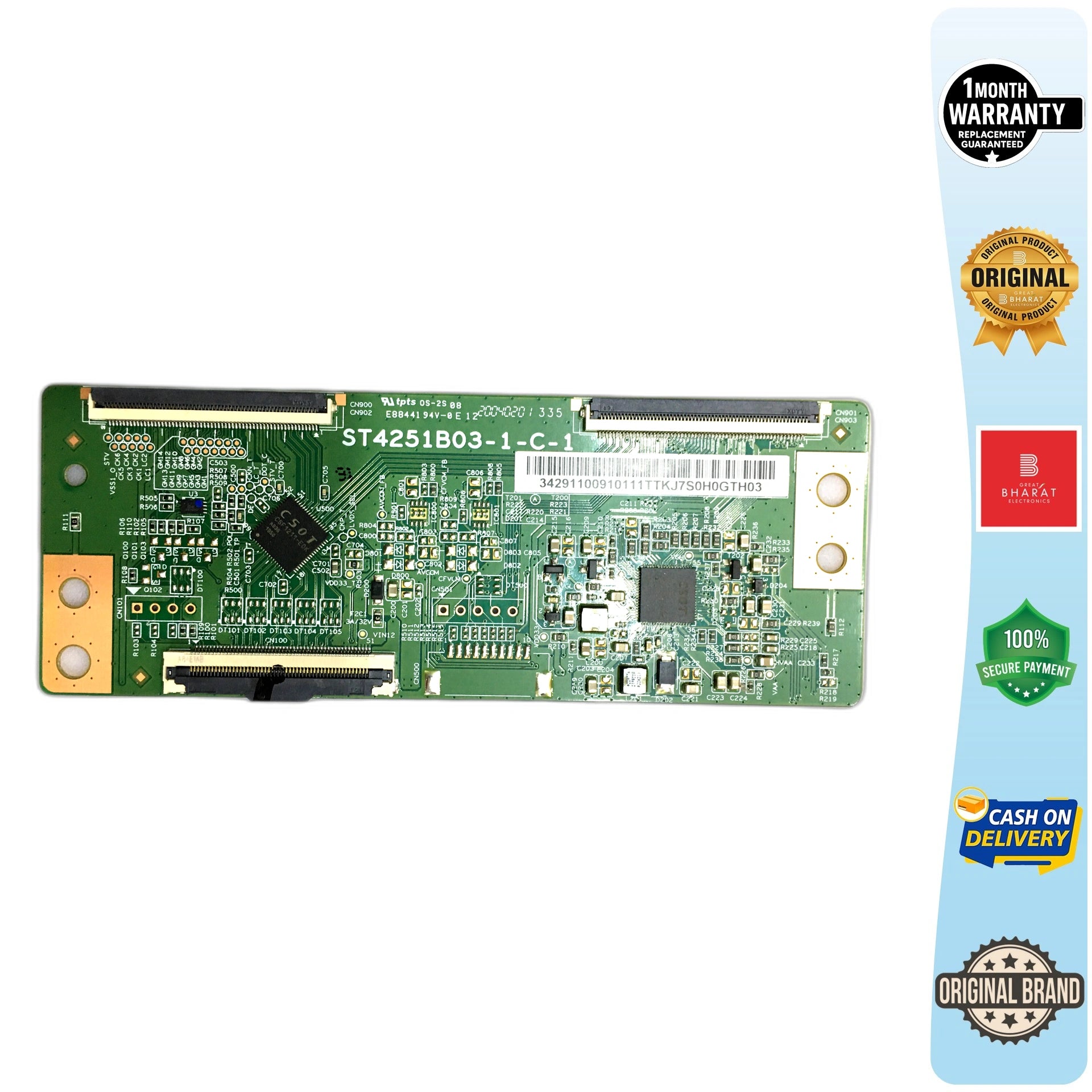 MI 43 inch LED TV T-con Board for Model L43M5-AN (ST4251B03-1-C-1) - Great Bharat Electronics