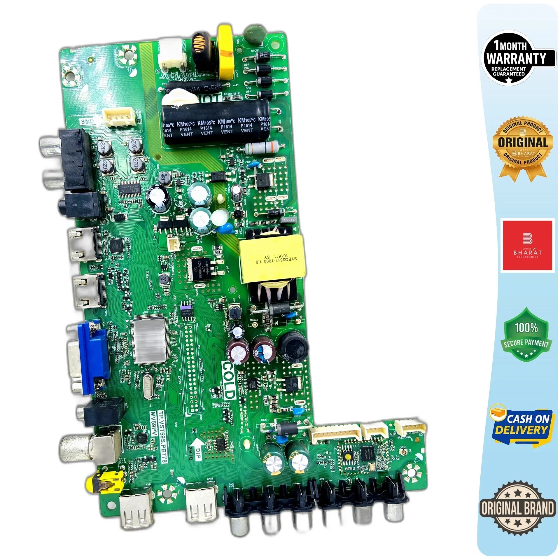 Micromax 32GRAND Motherboard – Micromax 32 Inch LED TV Main Board Replacement - Great Bharat Electronics