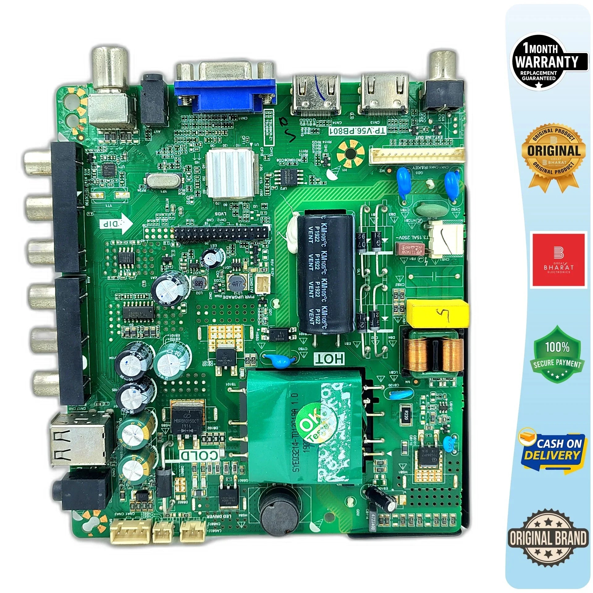 Micromax 32P8361HD Motherboard – Micromax 32 Inch LED TV Main Board Replacement - Great Bharat Electronics