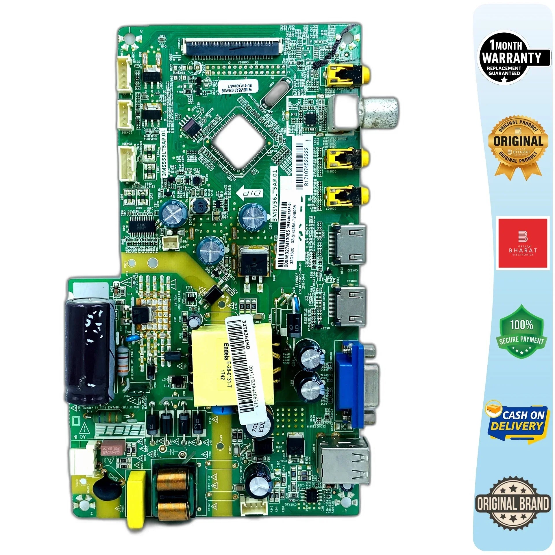 Micromax 32T6361HD Motherboard – Micromax 32 Inch LED TV Main Board Replacement - Great Bharat Electronics