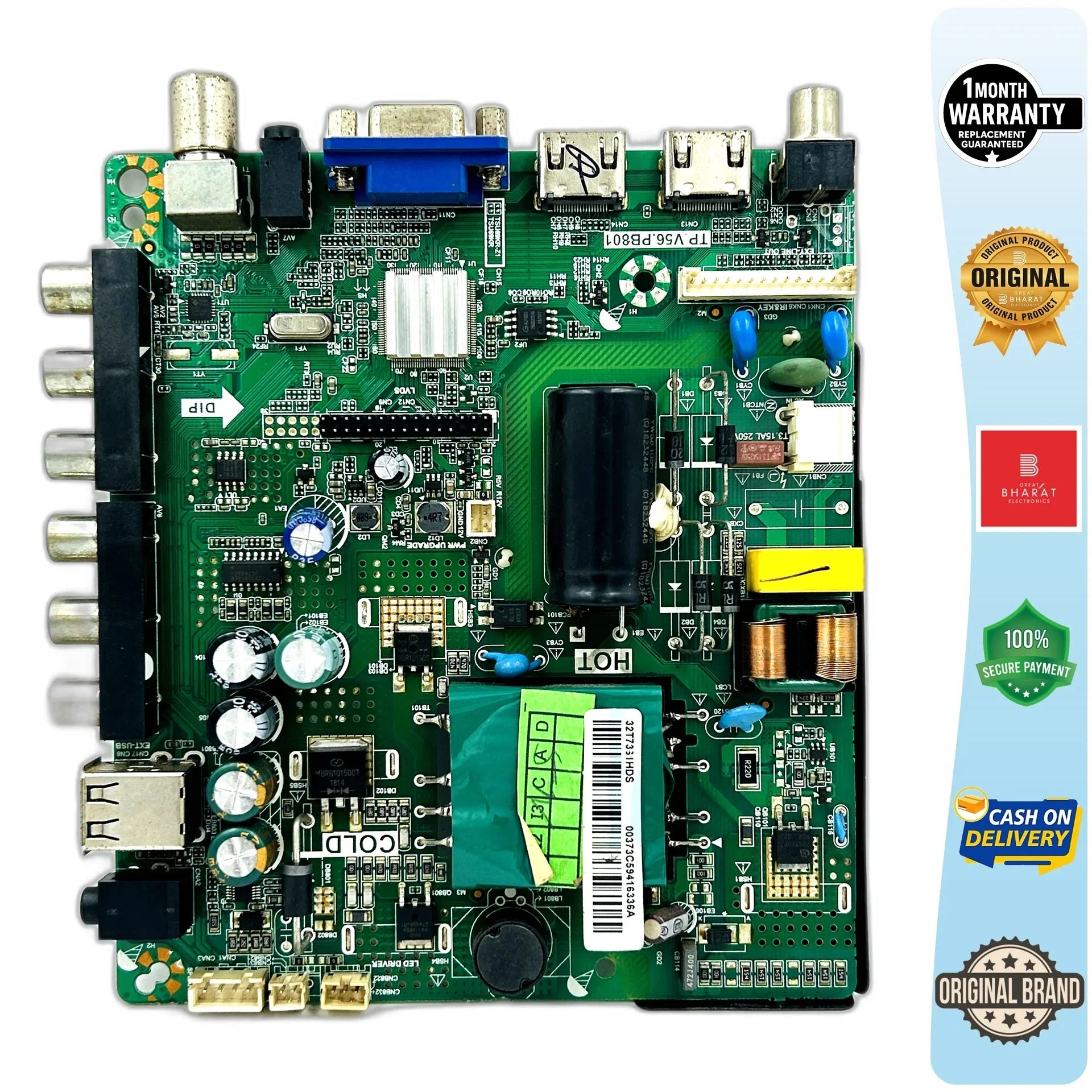 Micromax 32T7361HD Motherboard – Micromax 32 Inch LED TV Main Board Replacement - Great Bharat Electronics