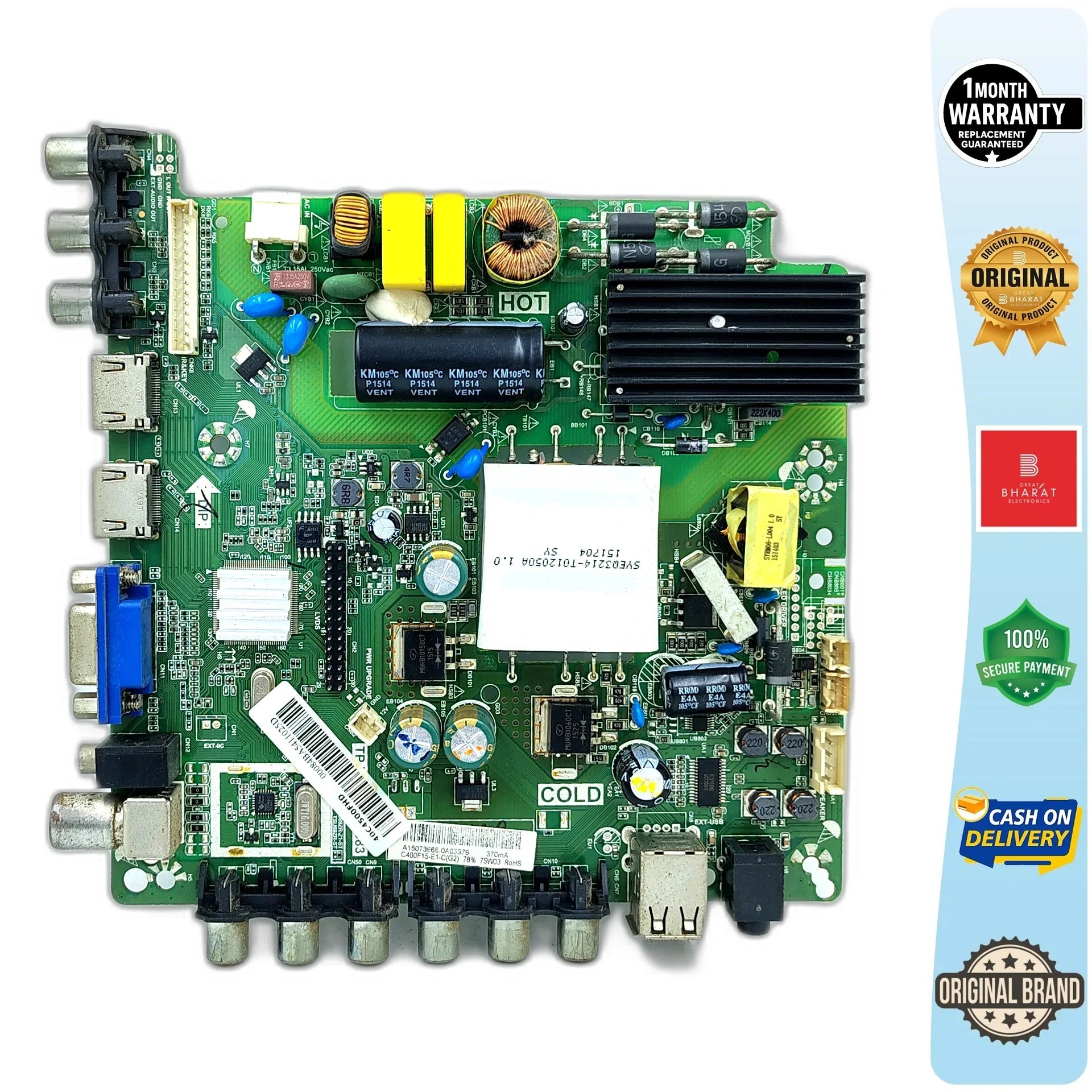 Micromax 40C4500FHD Motherboard – Micromax 55 Inch LED TV Main Board Replacement - Great Bharat Electronics