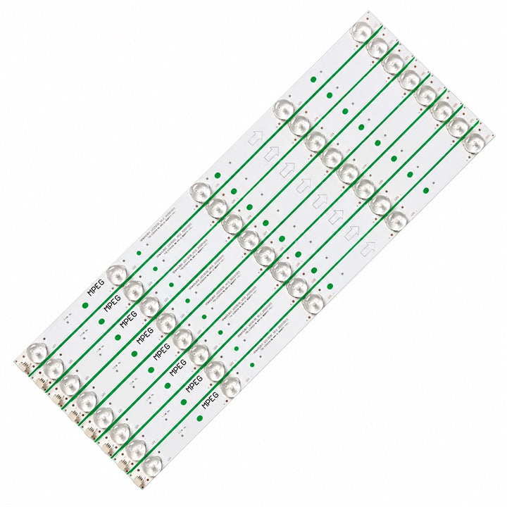 Micromax 40T2810FHD LED TV backlight strip complete set of 8 strips with 5 LEDs per strip