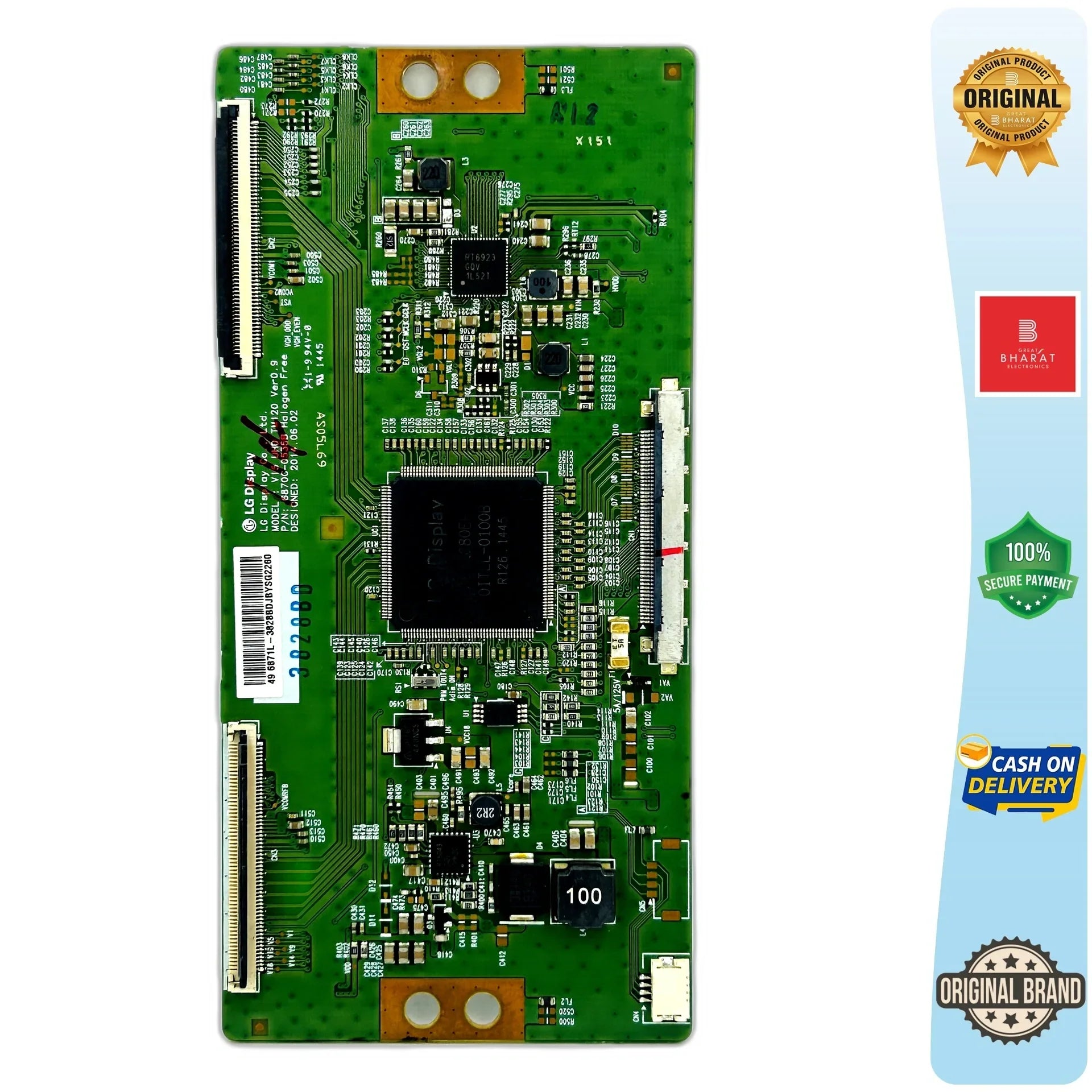 Micromax 50K2330UHD T-Con Board – Micromax 50 Inch LED TV Replacement Part - Great Bharat Electronics