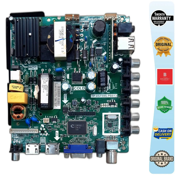 Mitashi MIDEO31V18 மதர்போர்டு – Mitashi 32 அங்குலம் LED TV பிரதான பலகை மாற்றுதல் - Great Bharat Electronics